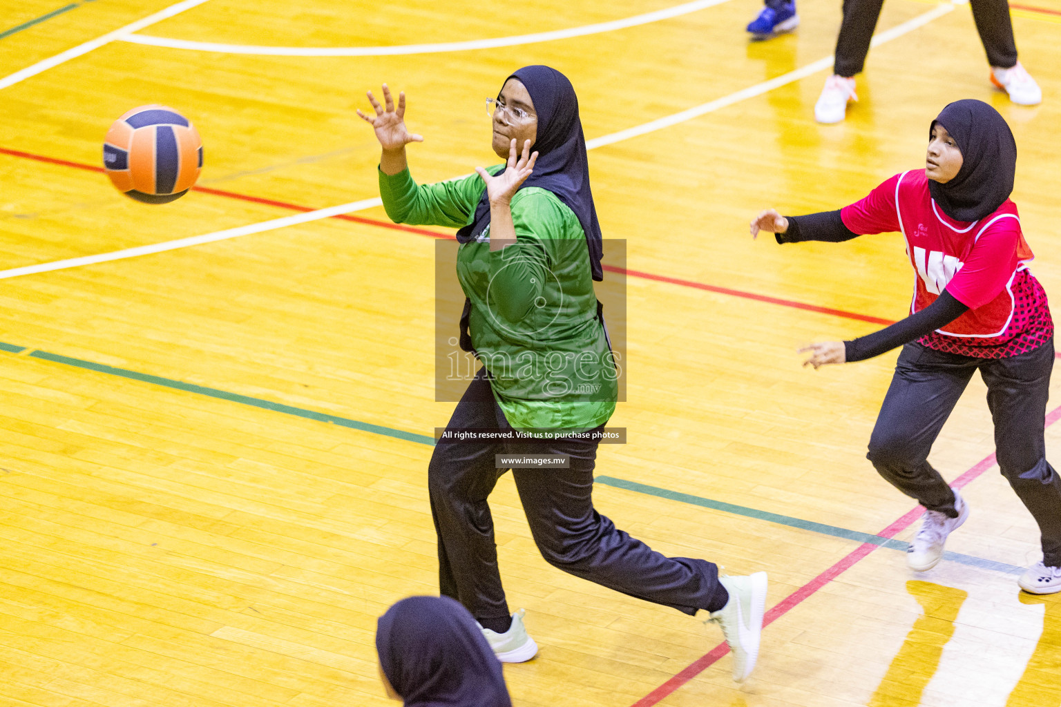 Day4 of 24th Interschool Netball Tournament 2023 was held in Social Center, Male', Maldives on 30th October 2023. Photos: Nausham Waheed / images.mv