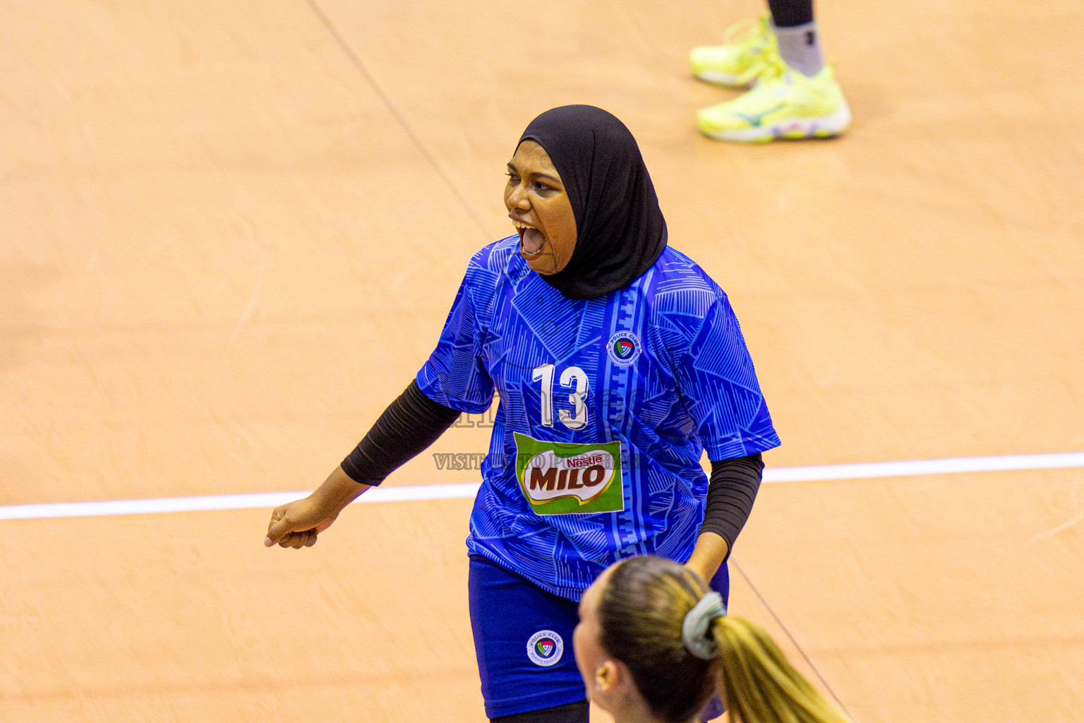 Police Club vs Club Wamco in the Final of Women's Division of National Volleyball League 2025 held in Male', Maldives on Sunday, 27th April 2025 at Social Center Indoor Hall Photos By: Nausham Waheed / images.mv