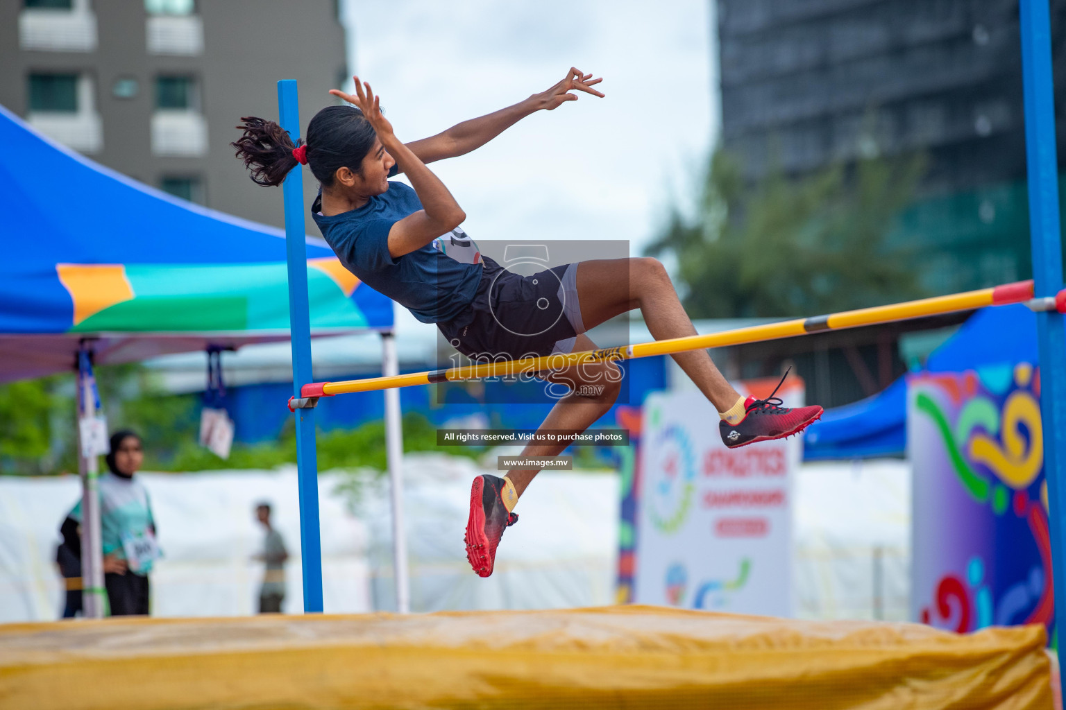 Day two of Inter School Athletics Championship 2023 was held at Hulhumale' Running Track at Hulhumale', Maldives on Sunday, 15th May 2023. Photos: Nausham Waheed / images.mv