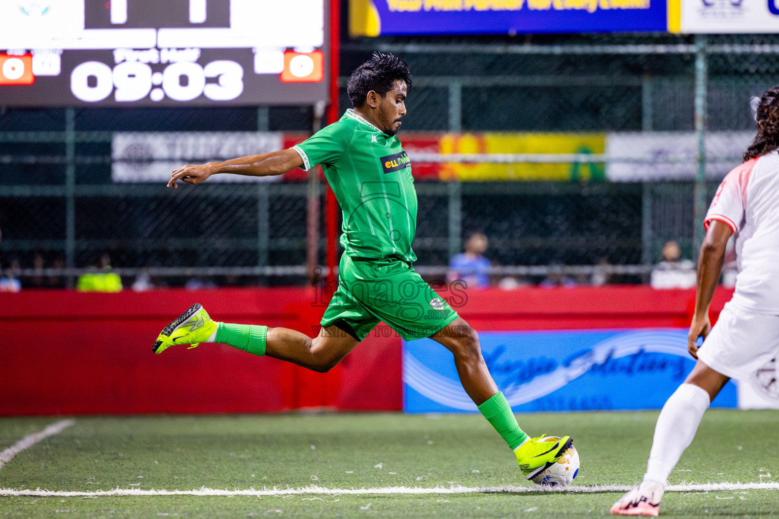 Sh Narudhoo vs Sh Goidhoo in Day 11 of Golden Futsal Challenge 2025 was held on Wednesday, 15th January 2025, in Hulhumale', Maldives Photos: Nausham Waheed / images.mv