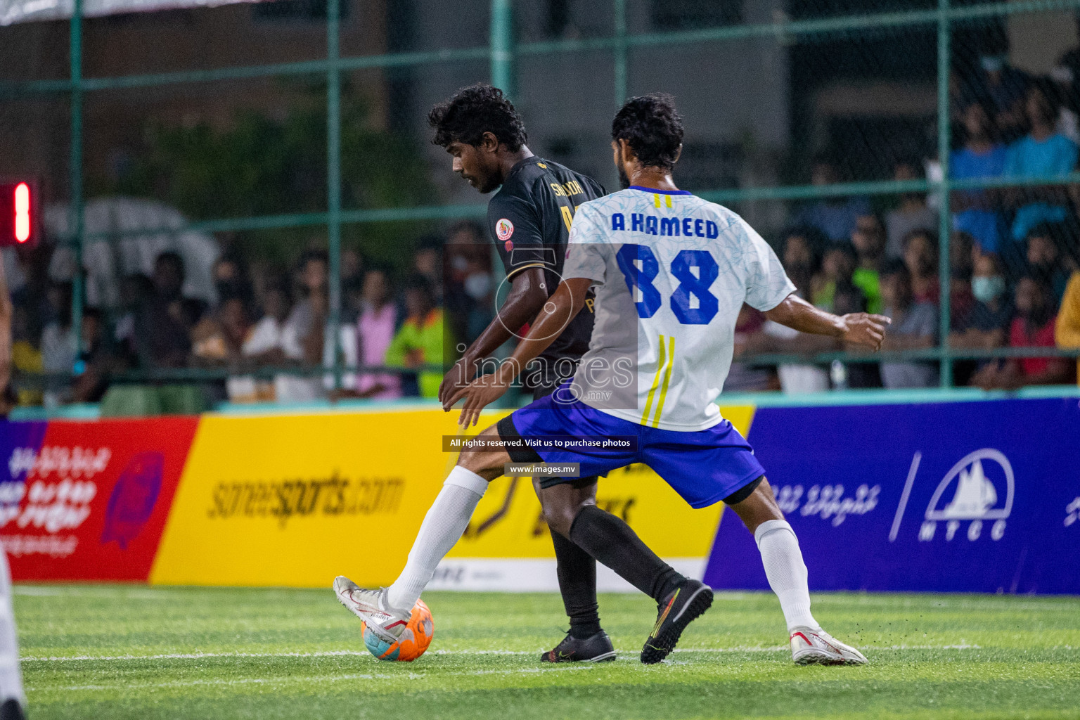 Prison Club vs MACL in the Quarter Finals of Club Maldives 2021 held at Hulhumale;, on 12th December 2021 Photos: Ismail Thoriq / images.mv