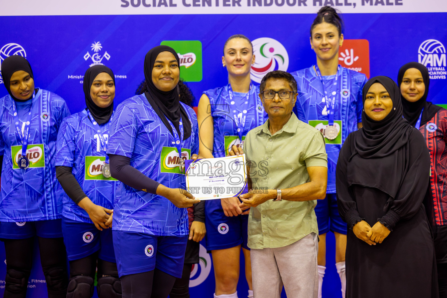 Police Club vs Club Wamco in the Final of Women's Division of VAM Cup 2025 held in Male', Maldives on Thursdsay, 17th April 2025 at Social Center Indoor Hall Photos By: Nausham Waheed / images.mv