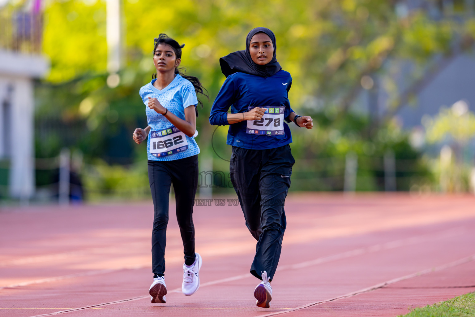 Day 6 of MWSC Interschool Athletics Championships 2024 held in Hulhumale Running Track, Hulhumale, Maldives on Thursday, 14th November 2024. Photos by: Nausham Waheed / Images.mv