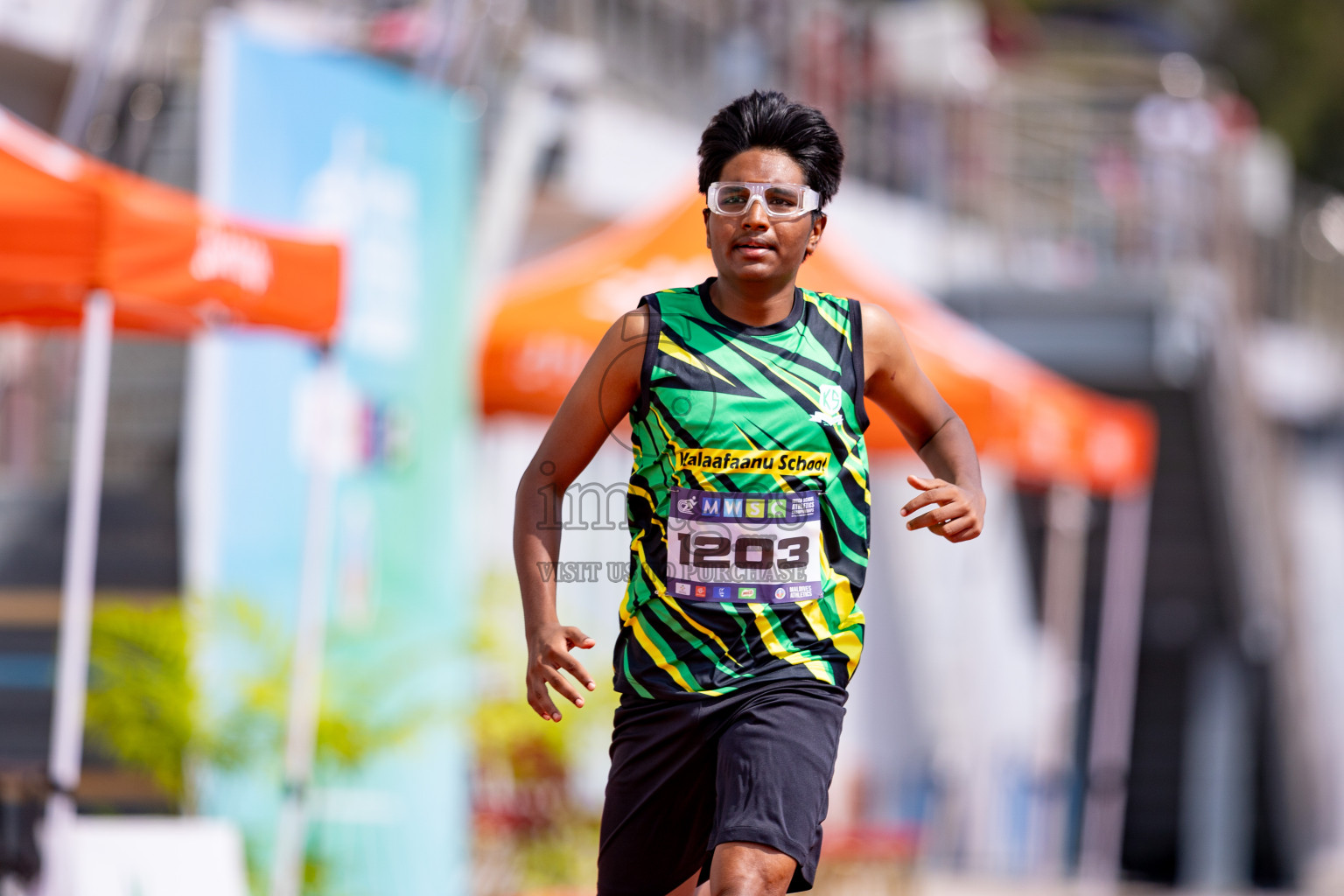 Day 3 of MWSC Interschool Athletics Championships 2024 held in Hulhumale Running Track, Hulhumale, Maldives on Monday, 11th November 2024. 
Photos by: Hassan Simah / Images.mv