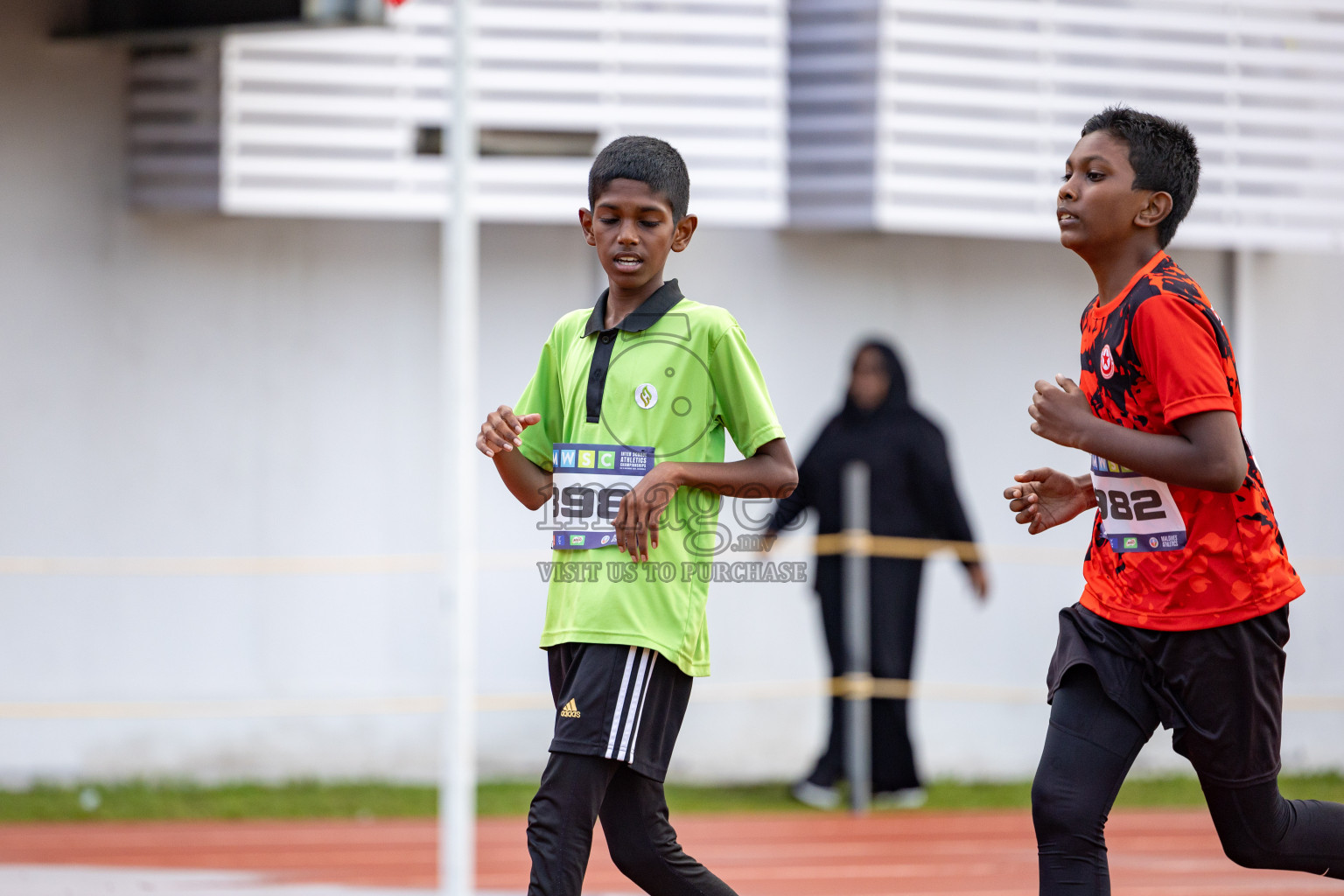 Day 1 of MWSC Interschool Athletics Championships 2024 held in Hulhumale Running Track, Hulhumale, Maldives on Saturday, 9th November 2024. 
Photos by: Ismail Thoriq, Hassan Simah / Images.mv