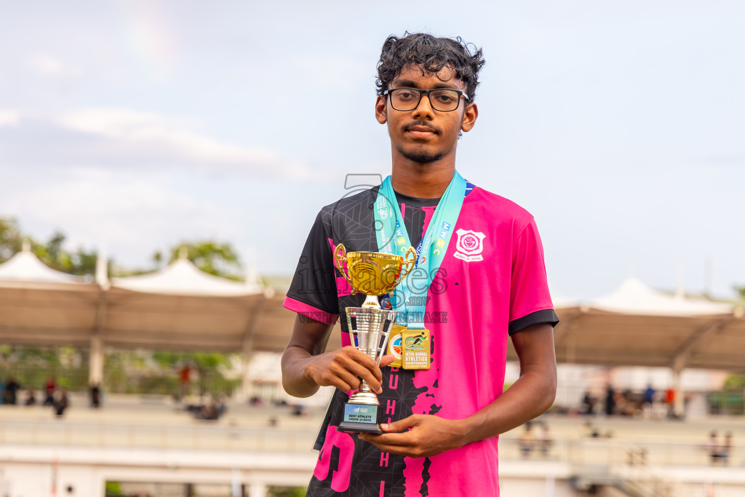 Day 6 of MWSC Interschool Athletics Championships 2024 held in Hulhumale Running Track, Hulhumale, Maldives on Thursday, 14th November 2024. Photos by: Ismail Thoriq / Images.mv