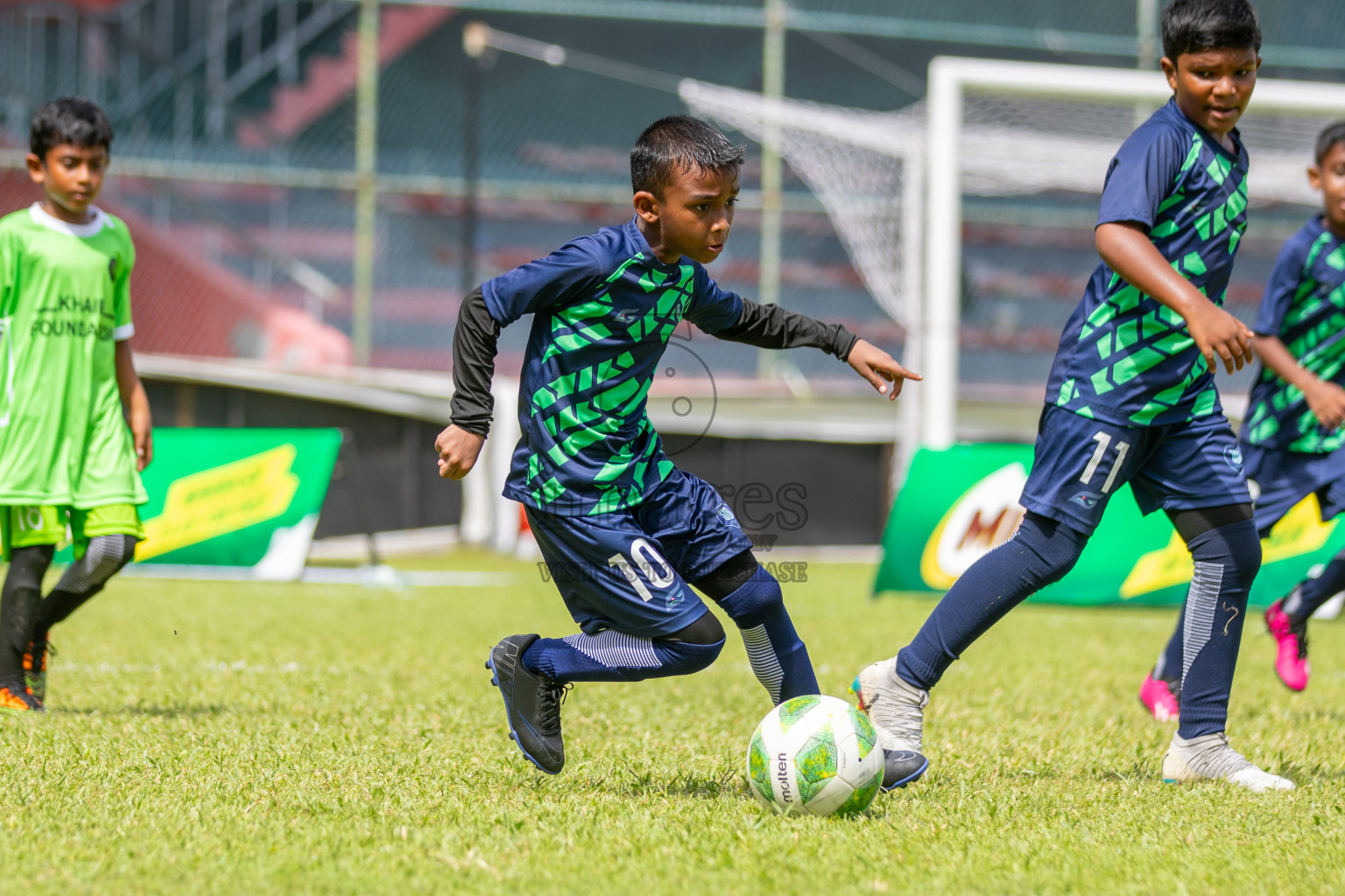 Day 2 of Under 10 MILO Academy Championship 2024 was held at National Stadium in Male', Maldives on Friday, 27th April 2024. Photos: Mohamed Mahfooz Moosa / images.mv