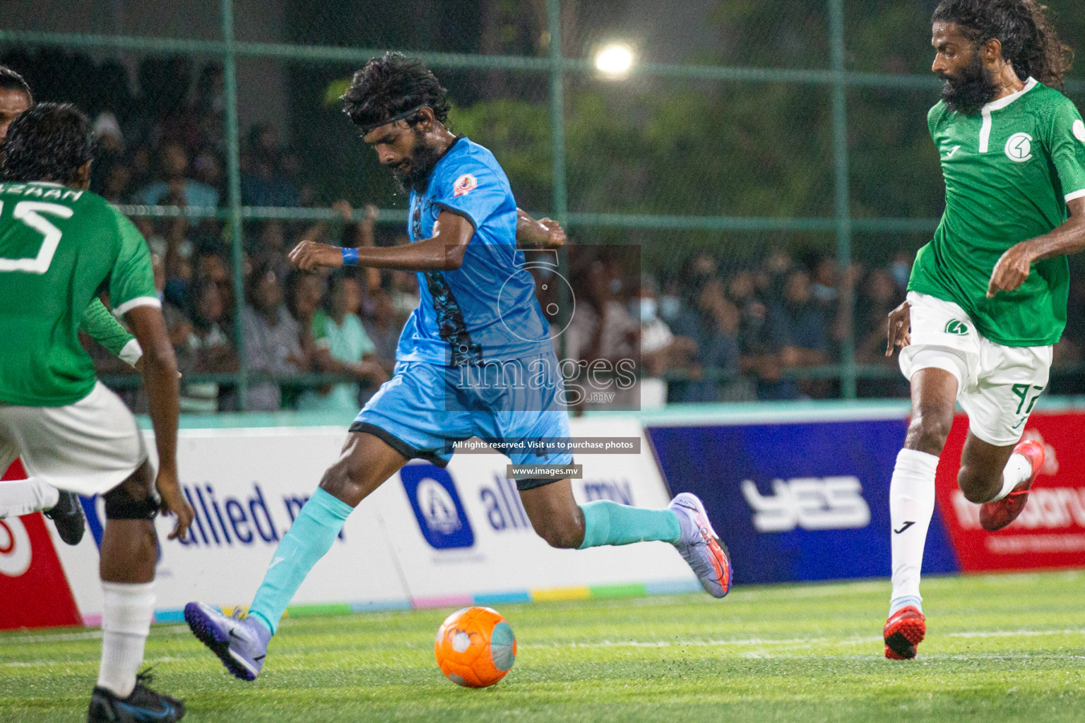 Team FSM vs Club HDC in the Quarter Finals of Club Maldives 2021 held at Hulhumale;, on 12th December 2021 Photos: Nasam / images.mv