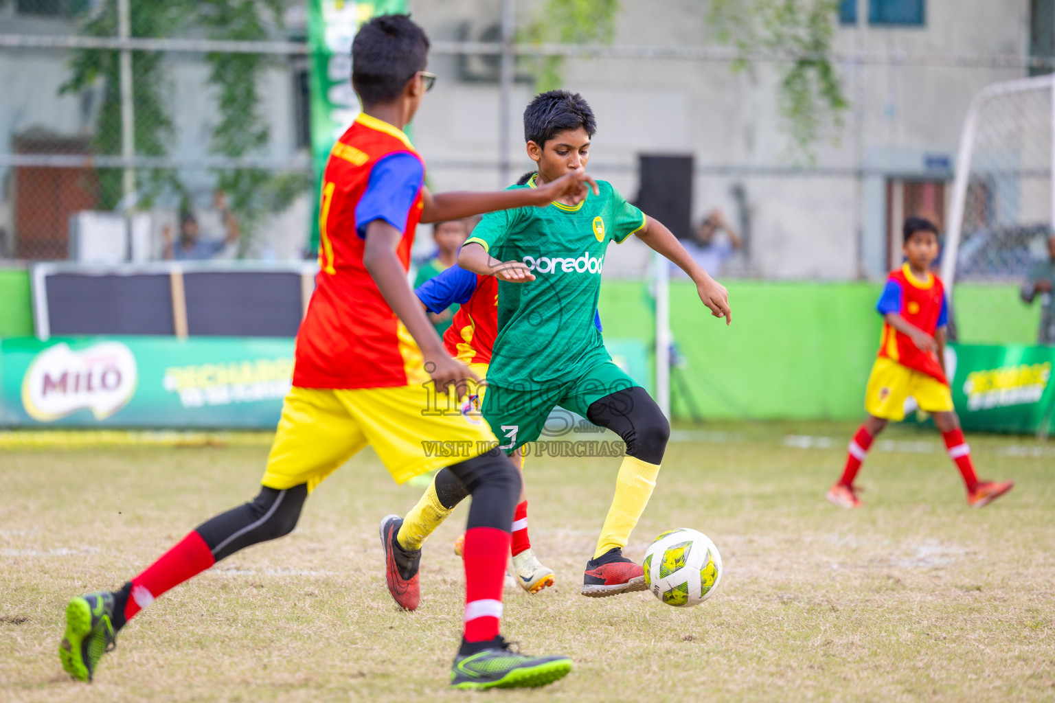 Day 3 of MILO Academy Championship 2025 (U-12) was held at Henveiru Stadium in Male', Maldives on Saturday, 3rd May 2025. Photos: Ismail Thoriq / images.mv