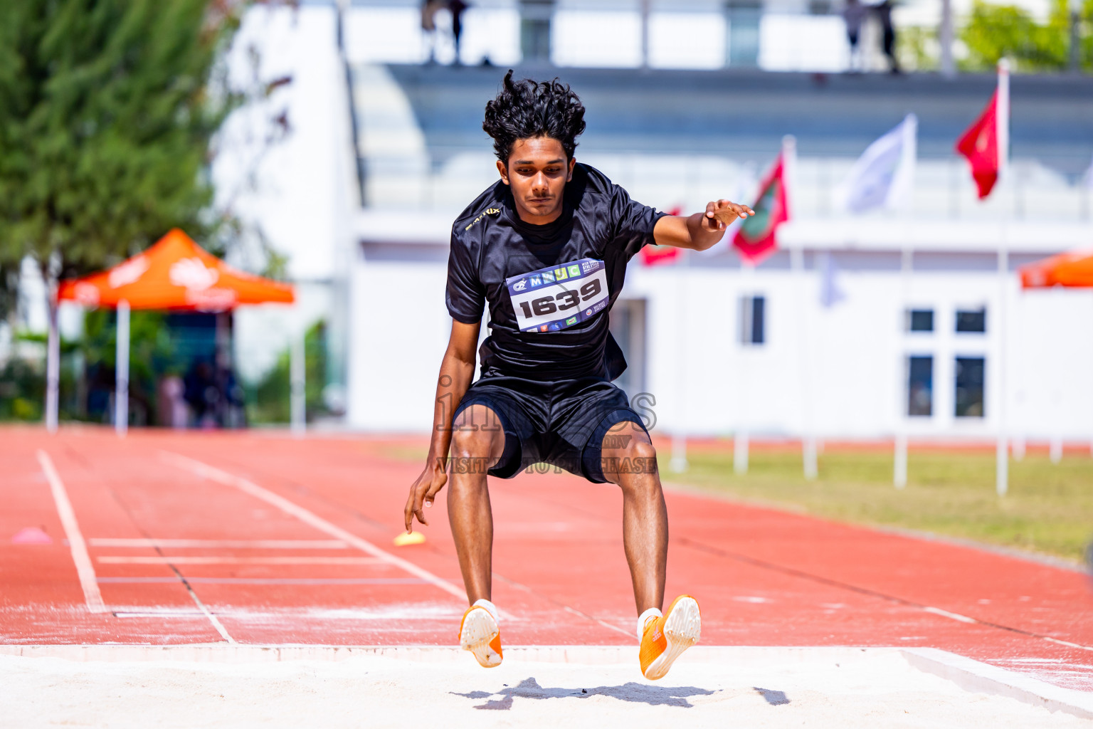 Day 3 of MWSC Interschool Athletics Championships 2024 held in Hulhumale Running Track, Hulhumale, Maldives on Monday, 11th November 2024. Photos by:  Nausham Waheed / Images.mv