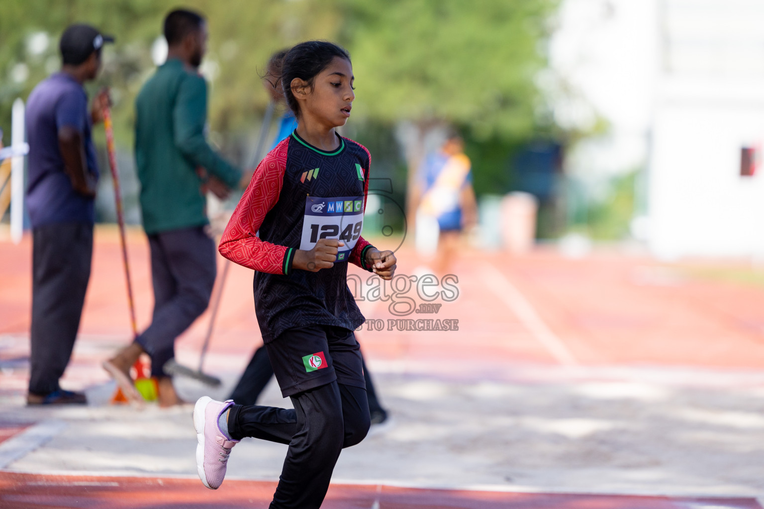 Day 1 of MWSC Interschool Athletics Championships 2024 held in Hulhumale Running Track, Hulhumale, Maldives on Saturday, 9th November 2024. 
Photos by: Ismail Thoriq, Hassan Simah / Images.mv