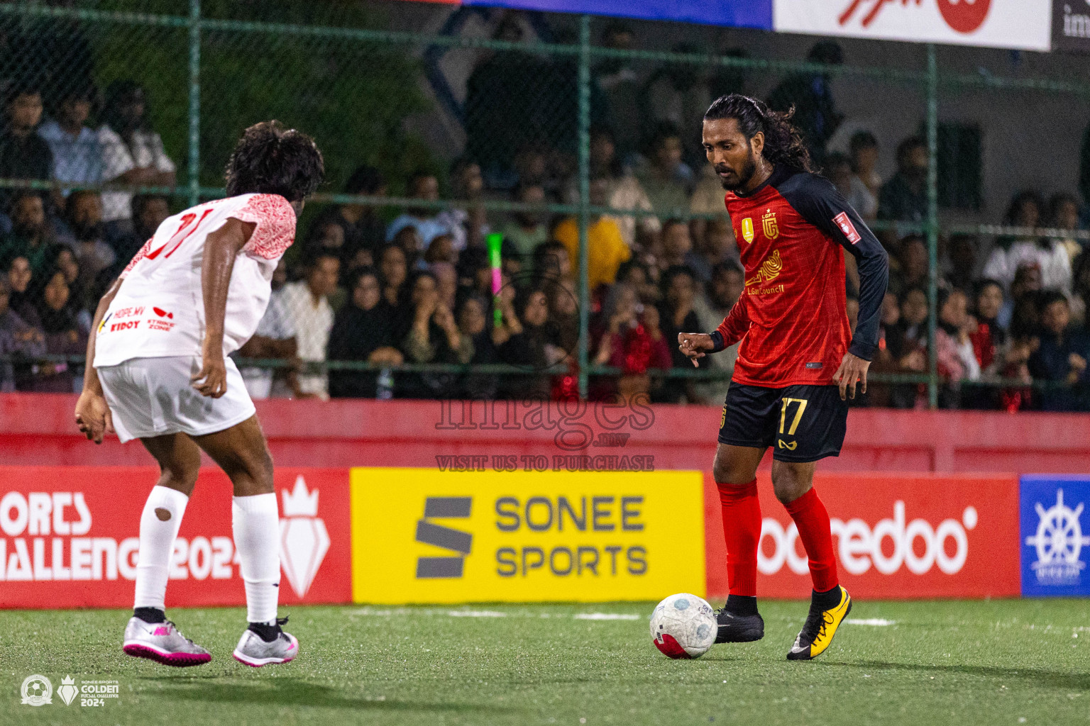 L Maavah vs L Gan in Day 7 of Golden Futsal Challenge 2024 was held on Saturday, 20th January 2024, in Hulhumale', Maldives Photos: Ismail Thoriq / images.mv