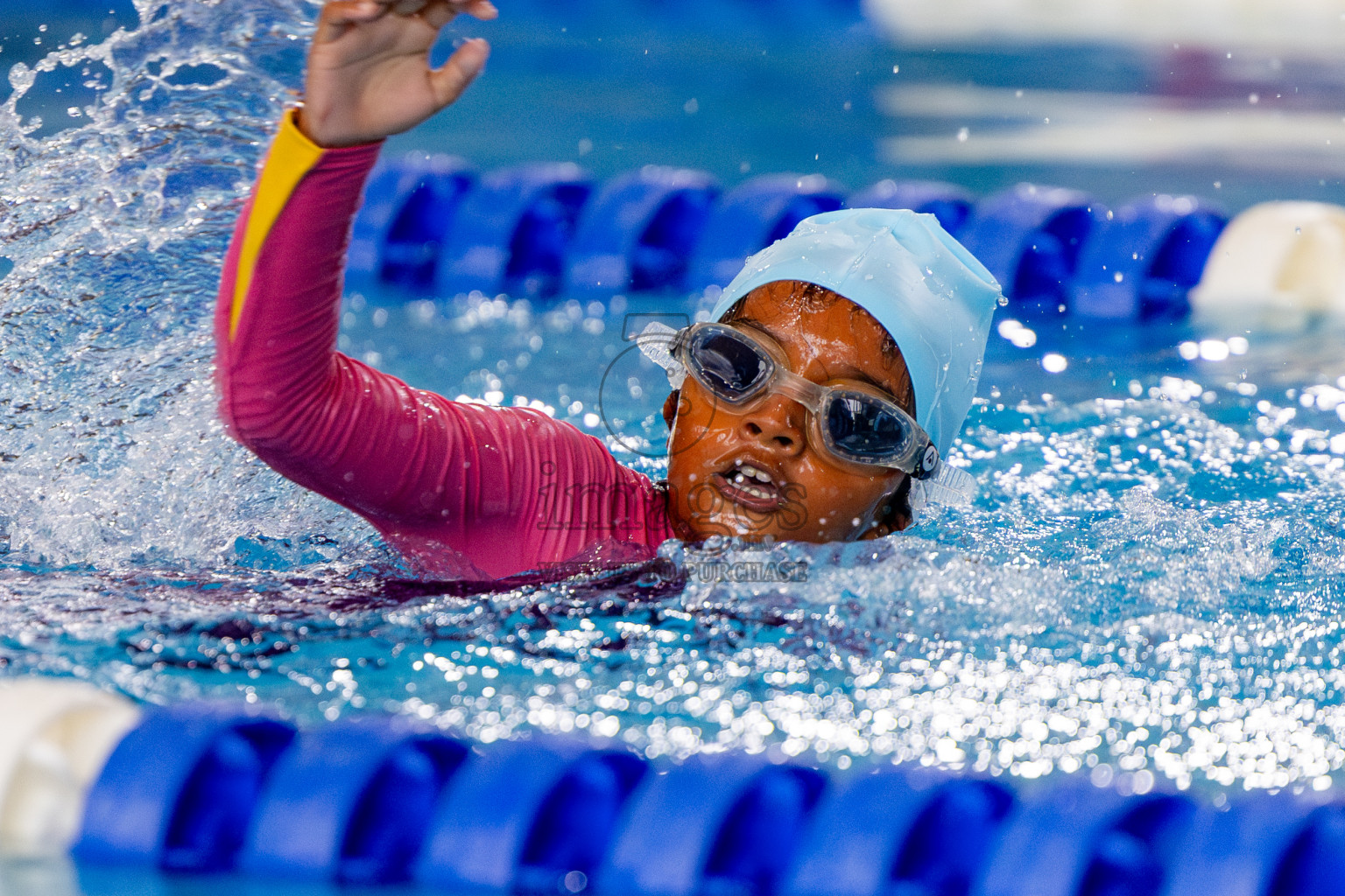 Day 1 of BML 5th National Swimming Kids Festival 2024 held in Hulhumale', Maldives on Monday, 18th November 2024. Photos: Nausham Waheed / images.mv