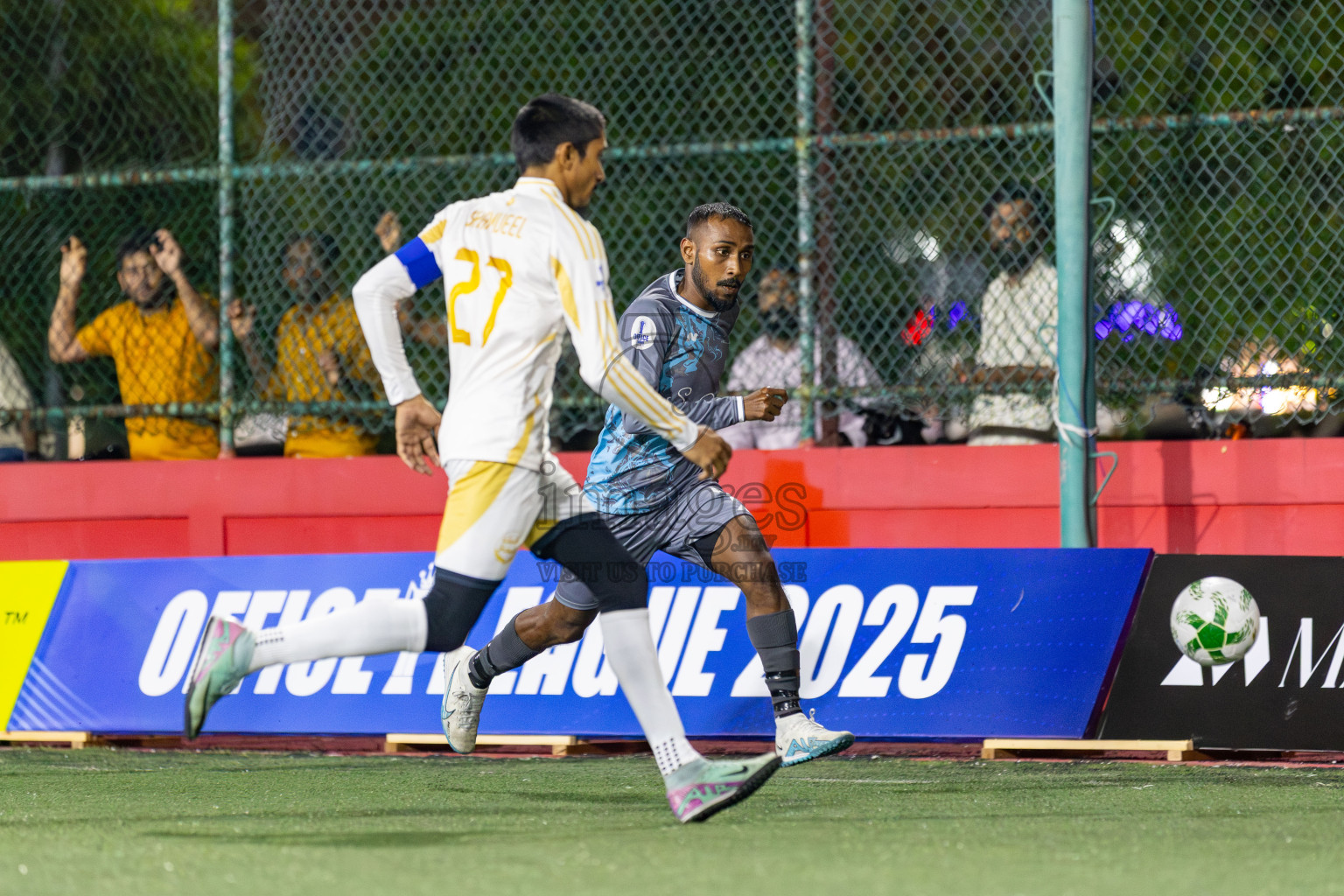 Hajj Club vs Silver Sands in Day 2 of Office League 2025 was held on Thursday, 17th April 2025 in Hulhumale', Maldives. Photos: Mohamed Mahfooz Moosa / images.mv