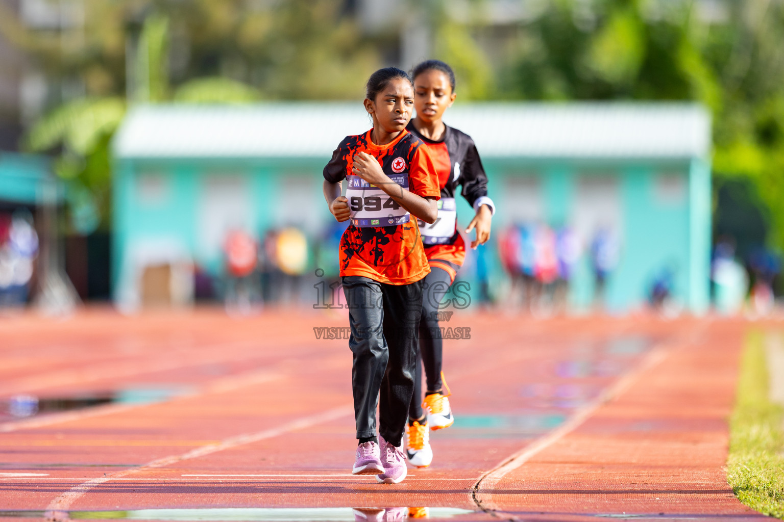 Day 1 of MWSC Interschool Athletics Championships 2024 held in Hulhumale Running Track, Hulhumale, Maldives on Saturday, 9th November 2024. 
Photos by: Ismail Thoriq / images.mv