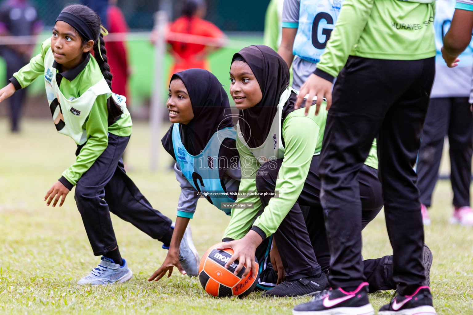 Day 1 of Nestle' Kids Netball Fiesta 2023 held in Henveyru Stadium, Male', Maldives on Thursday, 30th November 2023. Photos by Nausham Waheed / Images.mv