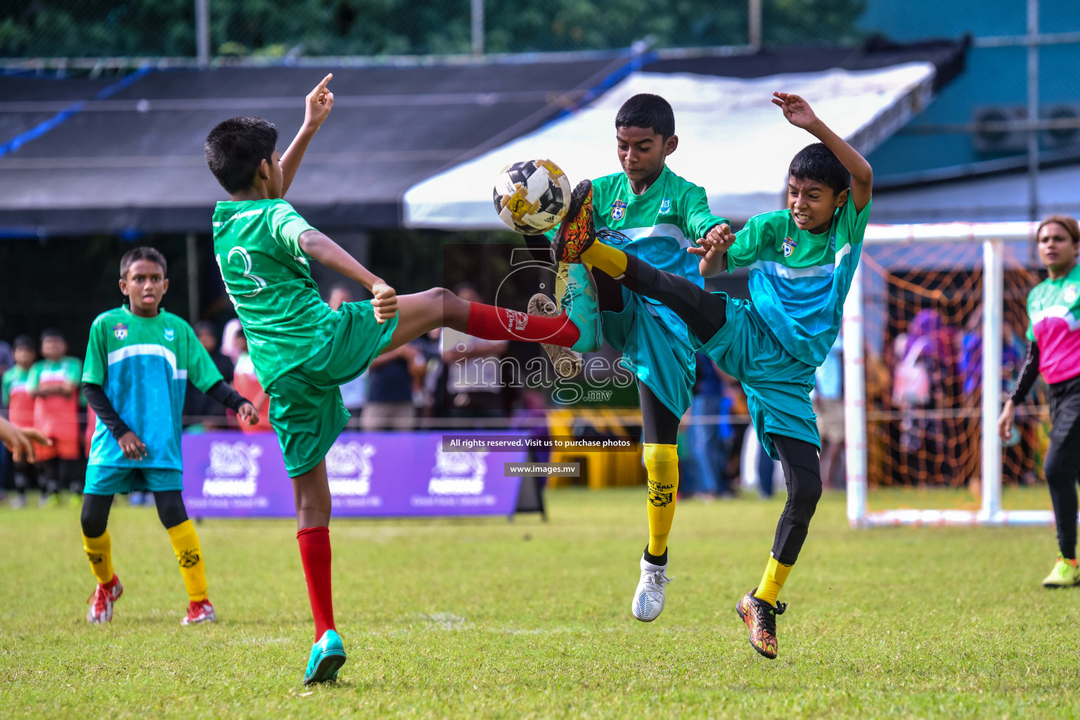 Day 1 of Milo Kids Football Fiesta 2022 was held in Male', Maldives on 19th October 2022. Photos: Nausham Waheed/ images.mv