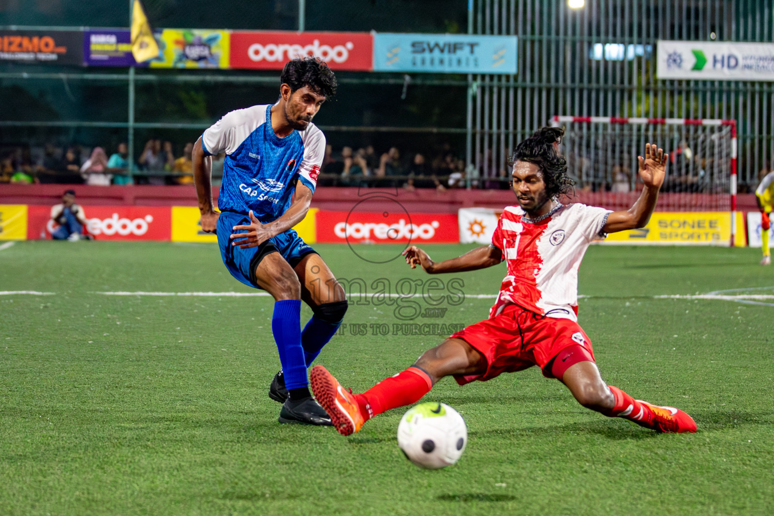 M. Mulak vs M. Naalaafushi in Meemu Atoll Final on Day 30 of Golden Futsal Challenge 2024, held on Tuesday , 14th February 2024 in Hulhumale', Maldives 
Photos: Hassan Simah / images.mv