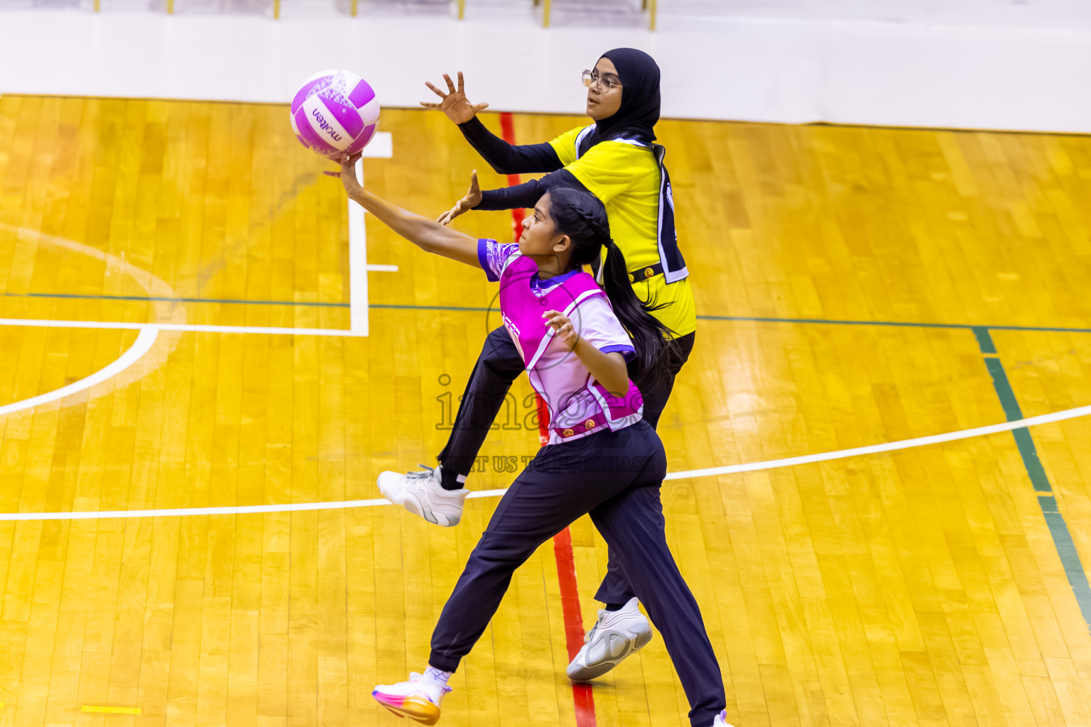 KYRC vs N Sports A in Day 5 of 24th Milo Netball Association Championship held in Social Center at Male', Maldives on Friday, 5th September 2025. Photos: Nausham Waheed / images.mv
