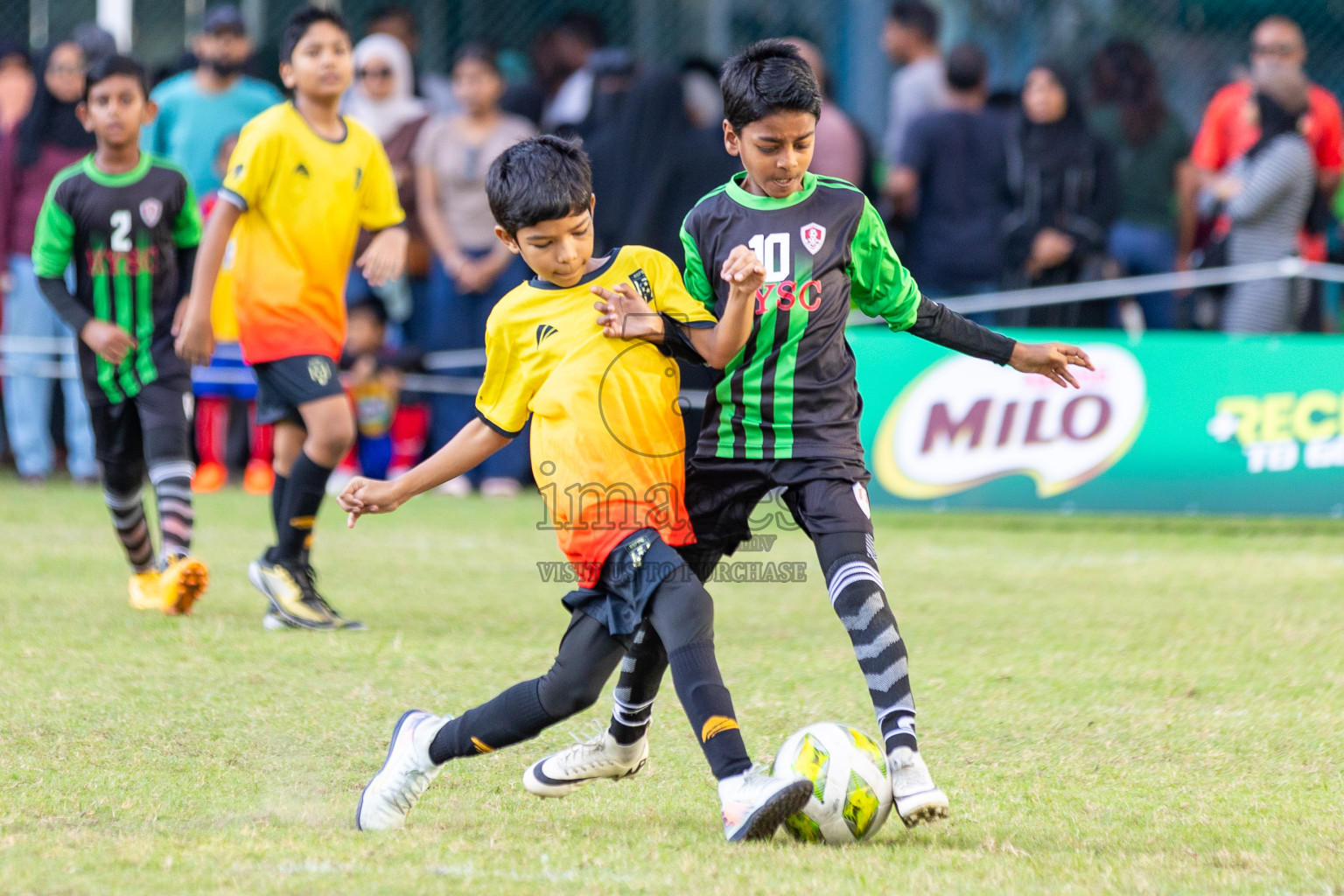 Day 2 of MILO Academy Championship 2025 was held on Friday, 14th February 2025 in Henveiru Stadium.
Photos: Mohamed Mahfooz Moosa / Images.mv