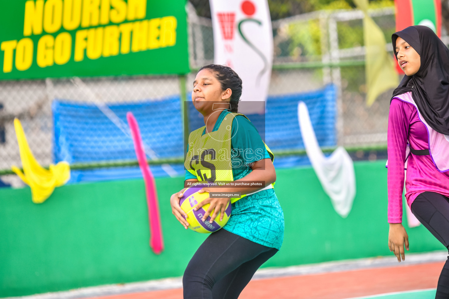 Day 9 of Junior Netball Championship 2022 held in Male', Maldives. Photos by Nausham Waheed