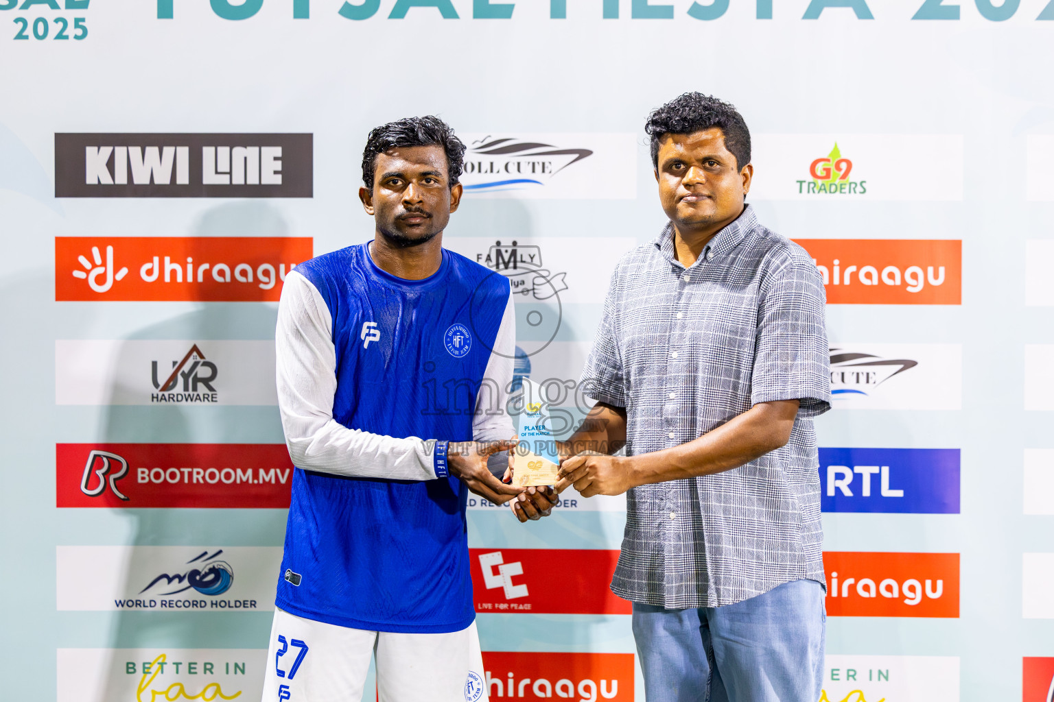 Goidhoo vs Hithaadhoo in Semi Finals of Better in Baa Futsal Fiesta 2025 Men's division held in B. Eydhafushi, Maldives on Saturday, 15th November 2025. Photos: Nausham Waheed / images.mv