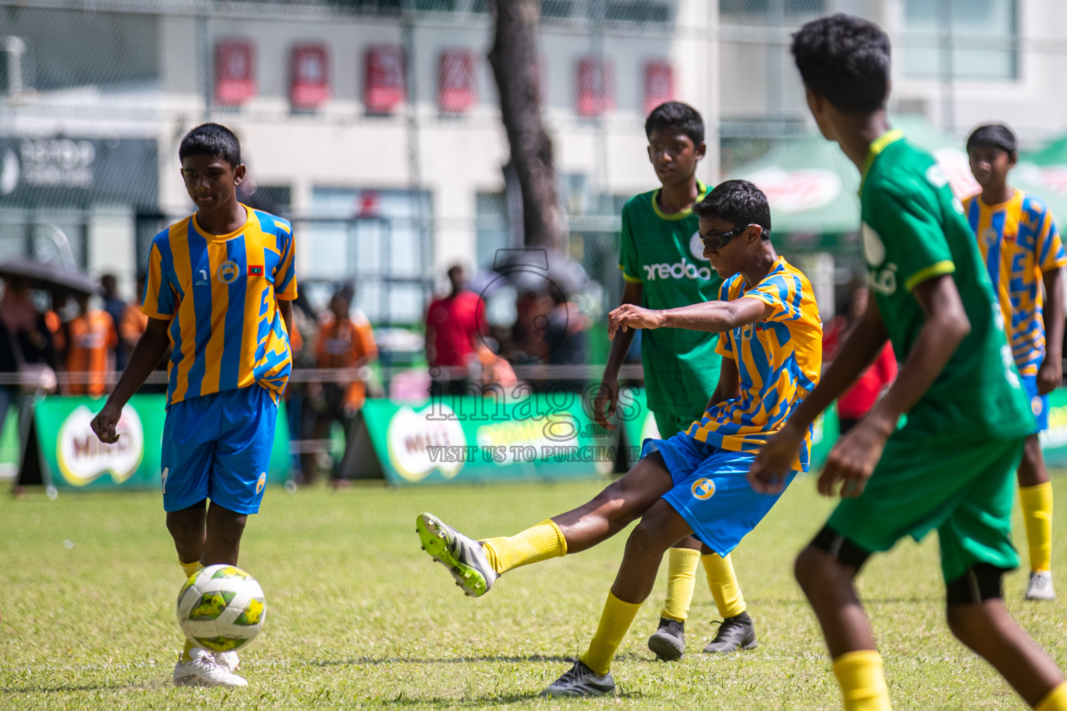 Day 3 of MILO Academy Championship 2025 (U14) was held on Saturday, 1st November 2025 at Henveiru Football Grounds, Male', Maldives . 

Photos: Hassan Simah / images.mv