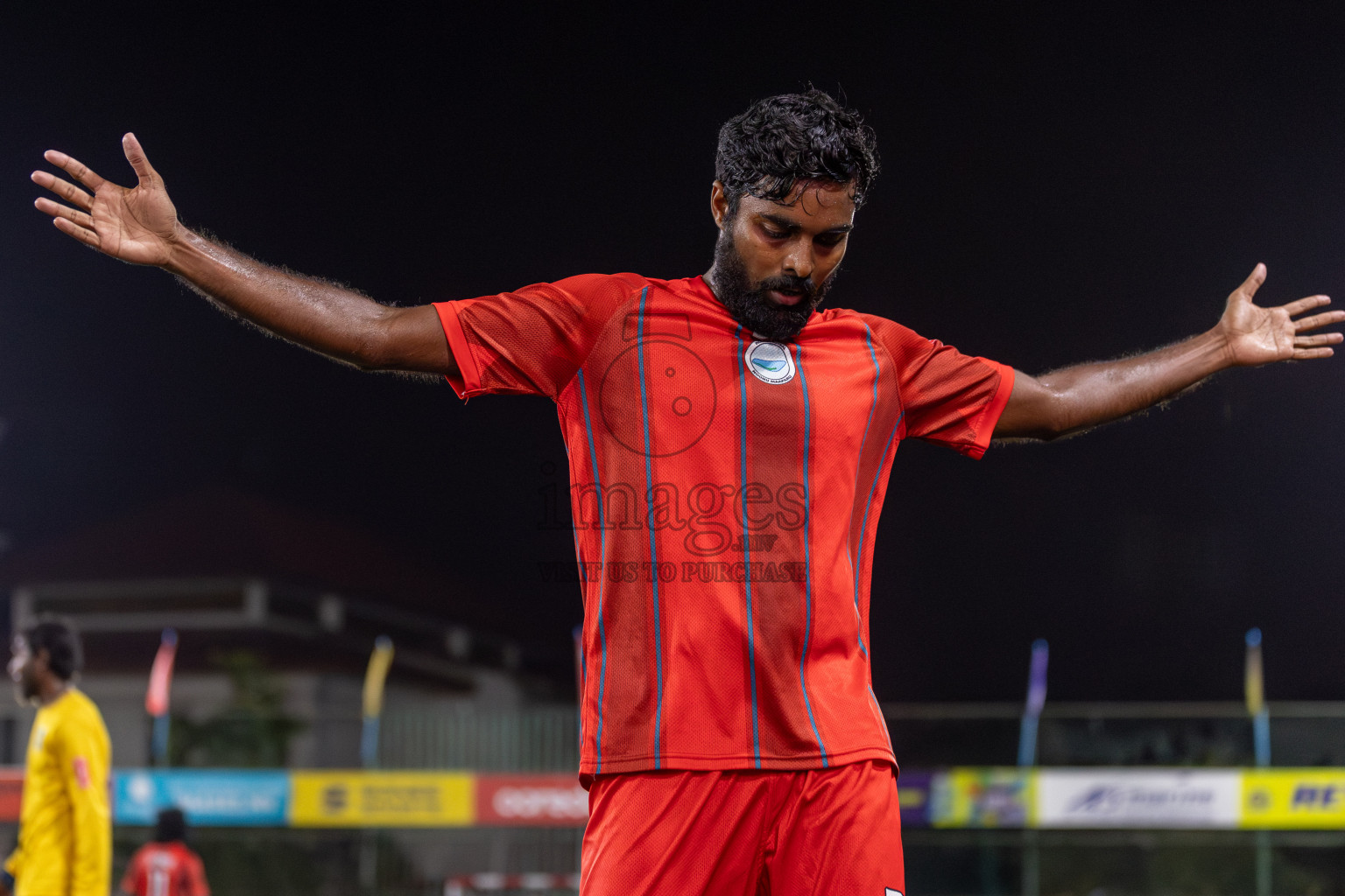 N Velidhoo vs N Maafaru in Day 18 of Golden Futsal Challenge 2024 was held on Thursday, 1st February 2024, in Hulhumale', Maldives Photos: Mohamed Mahfooz Moosa, / images.mv