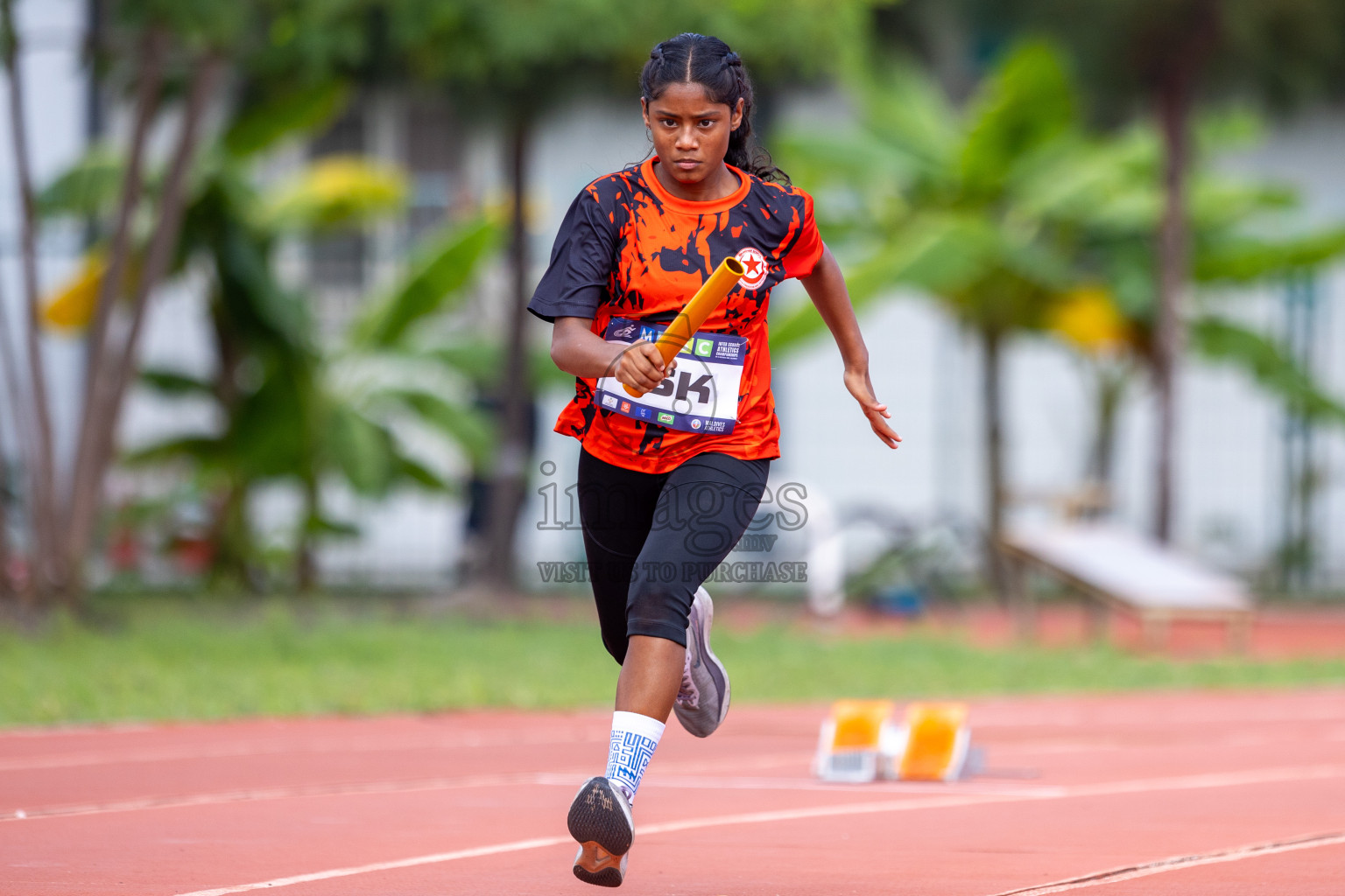 Day 5 of MWSC Interschool Athletics Championships 2024 held in Hulhumale Running Track, Hulhumale, Maldives on Wednesday, 13th November 2024. Photos by: Raif Yoosuf / Images.mv