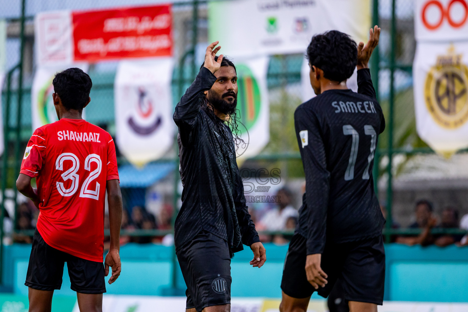 Raiymandhoo FC vs Dee Cee Jay SC in Day 1 of Laamehi Dhiggaru Ekuveri Futsal Challenge 2024 was held on Friday, 26th July 2024, at Dhiggaru Futsal Ground, Dhiggaru, Maldives Photos: Nausham Waheed / images.mv