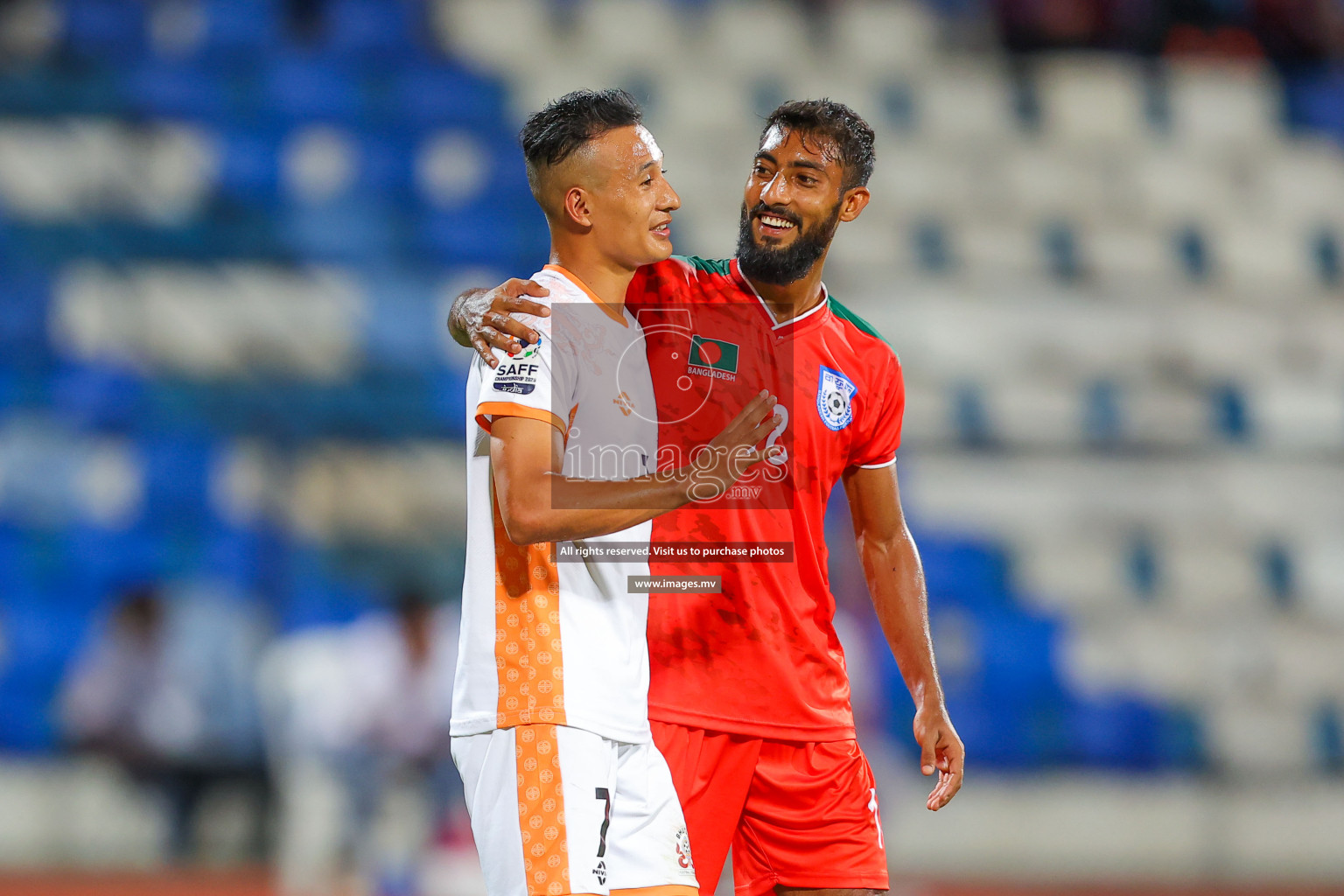 Bhutan vs Bangladesh in SAFF Championship 2023 held in Sree Kanteerava Stadium, Bengaluru, India, on Wednesday, 28th June 2023. Photos: Hassan Simah / images.mv