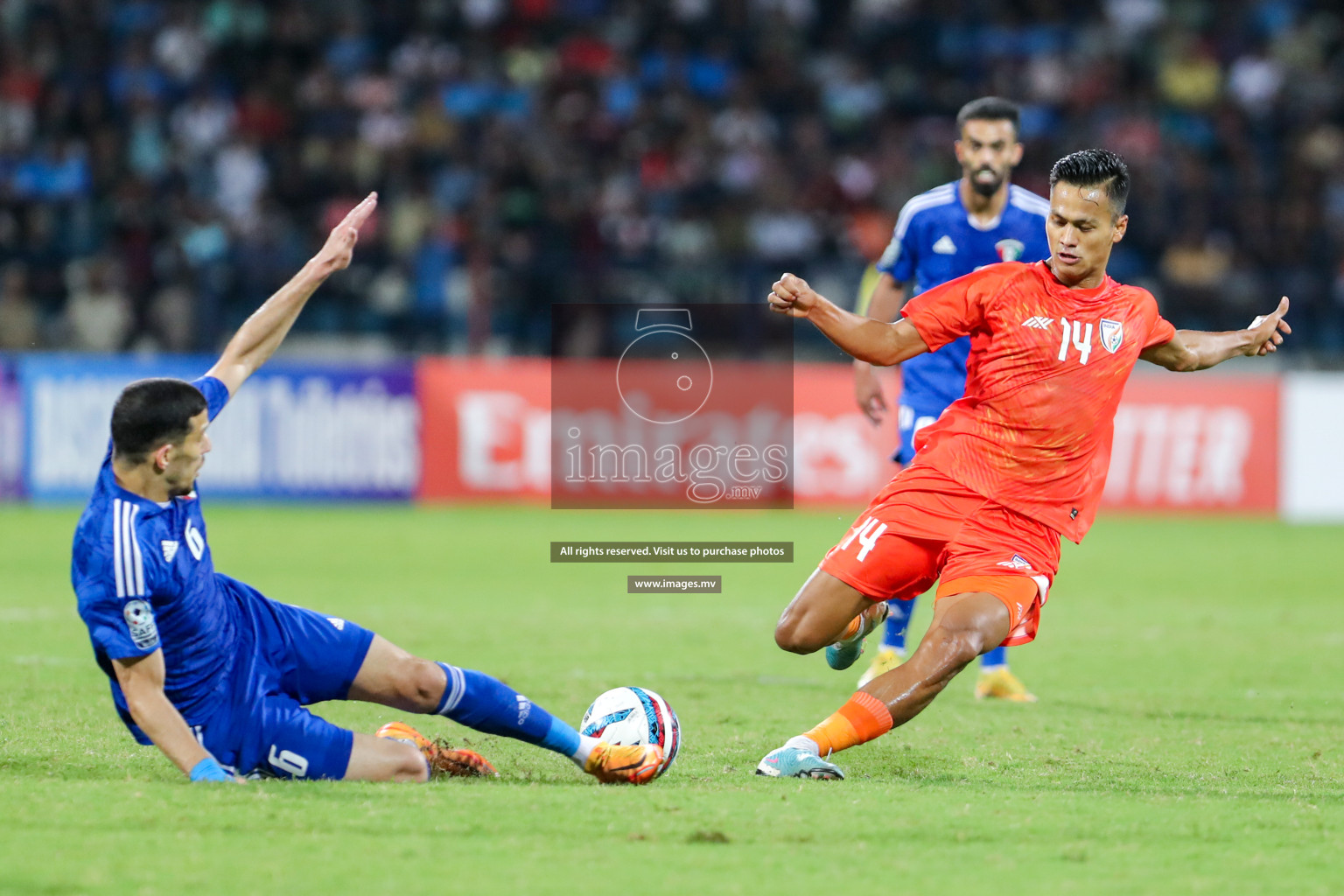 Kuwait vs India in the Final of SAFF Championship 2023 held in Sree Kanteerava Stadium, Bengaluru, India, on Tuesday, 4th July 2023. Photos: Nausham Waheed, Hassan Simah / images.mv