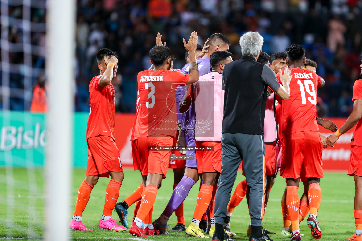 Kuwait vs India in the Final of SAFF Championship 2023 held in Sree Kanteerava Stadium, Bengaluru, India, on Tuesday, 4th July 2023. Photos: Nausham Waheed, Hassan Simah / images.mv