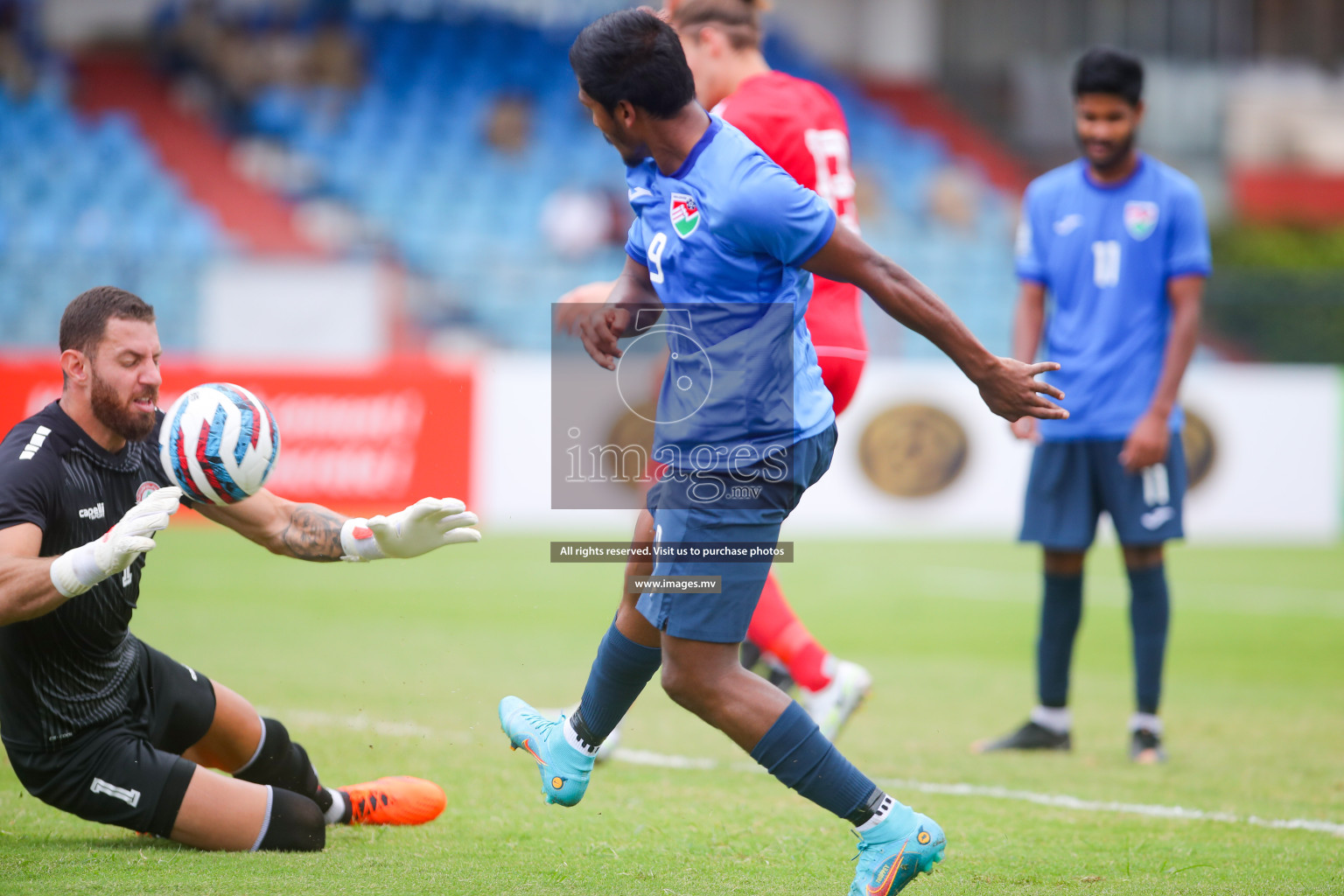 Lebanon vs Maldives in SAFF Championship 2023 held in Sree Kanteerava Stadium, Bengaluru, India, on Tuesday, 28th June 2023. Photos: Nausham Waheed, Hassan Simah / images.mv