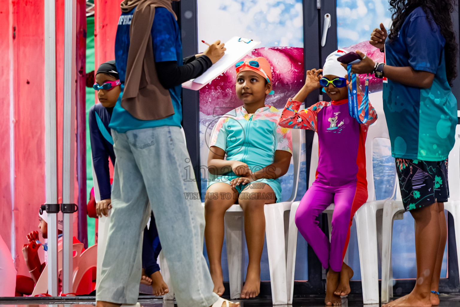 Day 1 of BML 6th National Kids Swimming Kids Festival 2025 held in Hulhumale', Maldives on Monday, 3rd November 2025. Photos: Nausham Waheed / images.mv