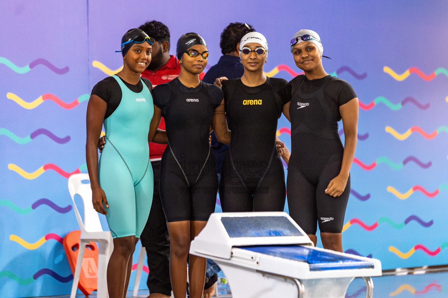 Day 3 of National Swimming Competition 2024 held in Hulhumale', Maldives on Sunday, 15th December 2024. Photos: Hassan Simah / images.mv