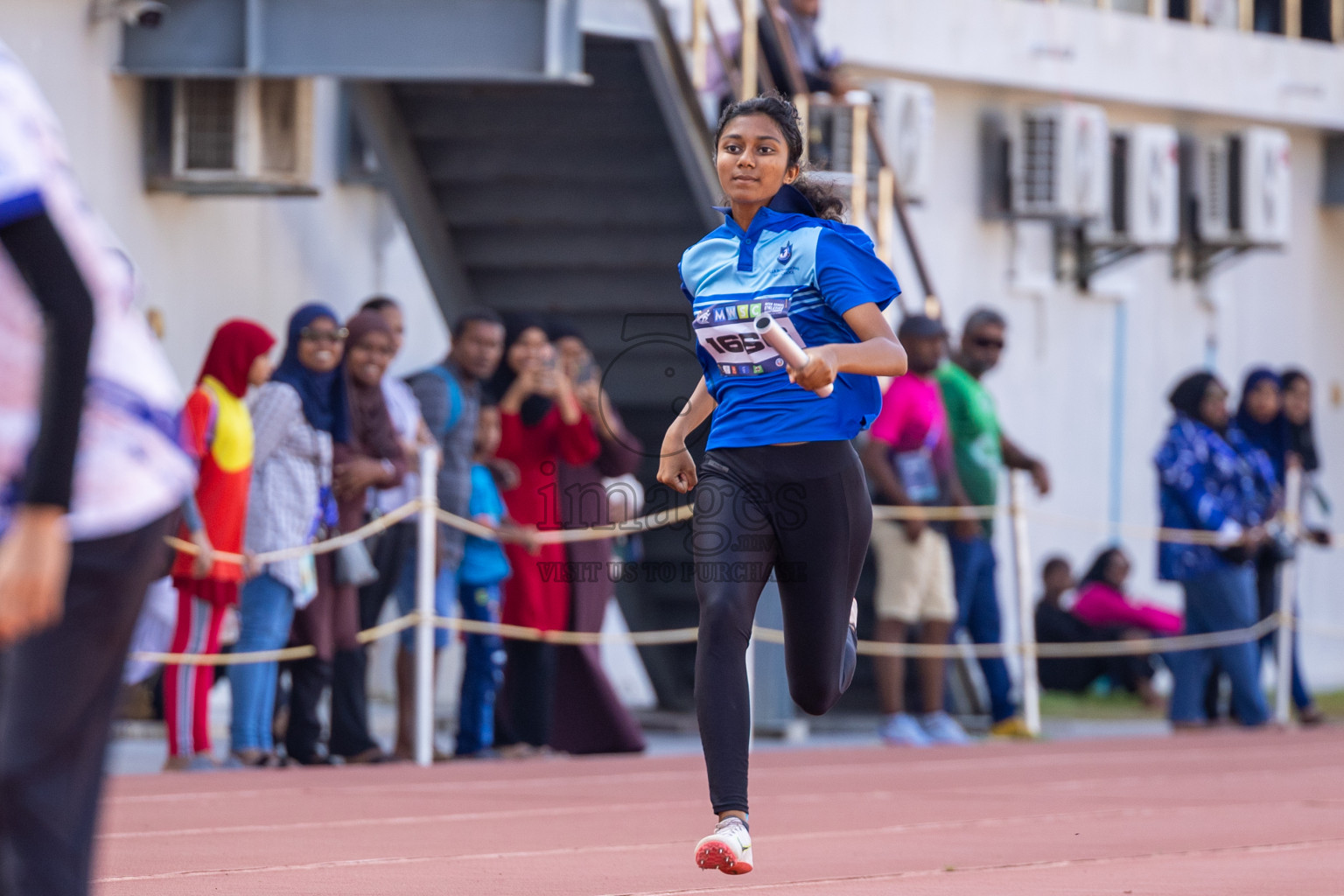 Day 6 of MWSC Interschool Athletics Championships 2024 held in Hulhumale Running Track, Hulhumale, Maldives on Thursday, 14th November 2024. Photos by: Ismail Thoriq / Images.mv