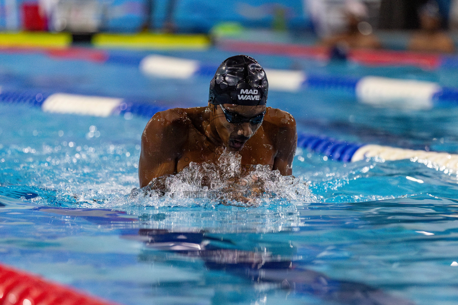 Day 2 of National Swimming Competition 2024 held in Hulhumale', Maldives on Saturday, 14th December 2024. Photos: Hassan Simah / images.mv