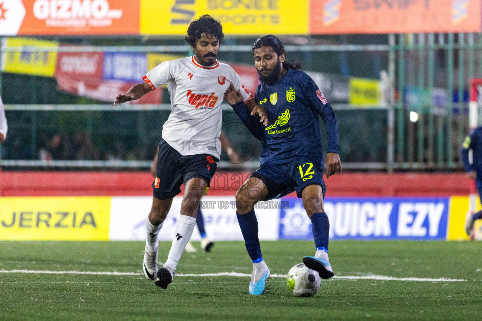 L  Dhanbidhoo vs L Gan in Day 20 of Golden Futsal Challenge 2024 was held on Saturday , 3rd February 2024 in Hulhumale', Maldives Photos: Nausham Waheed / images.mv