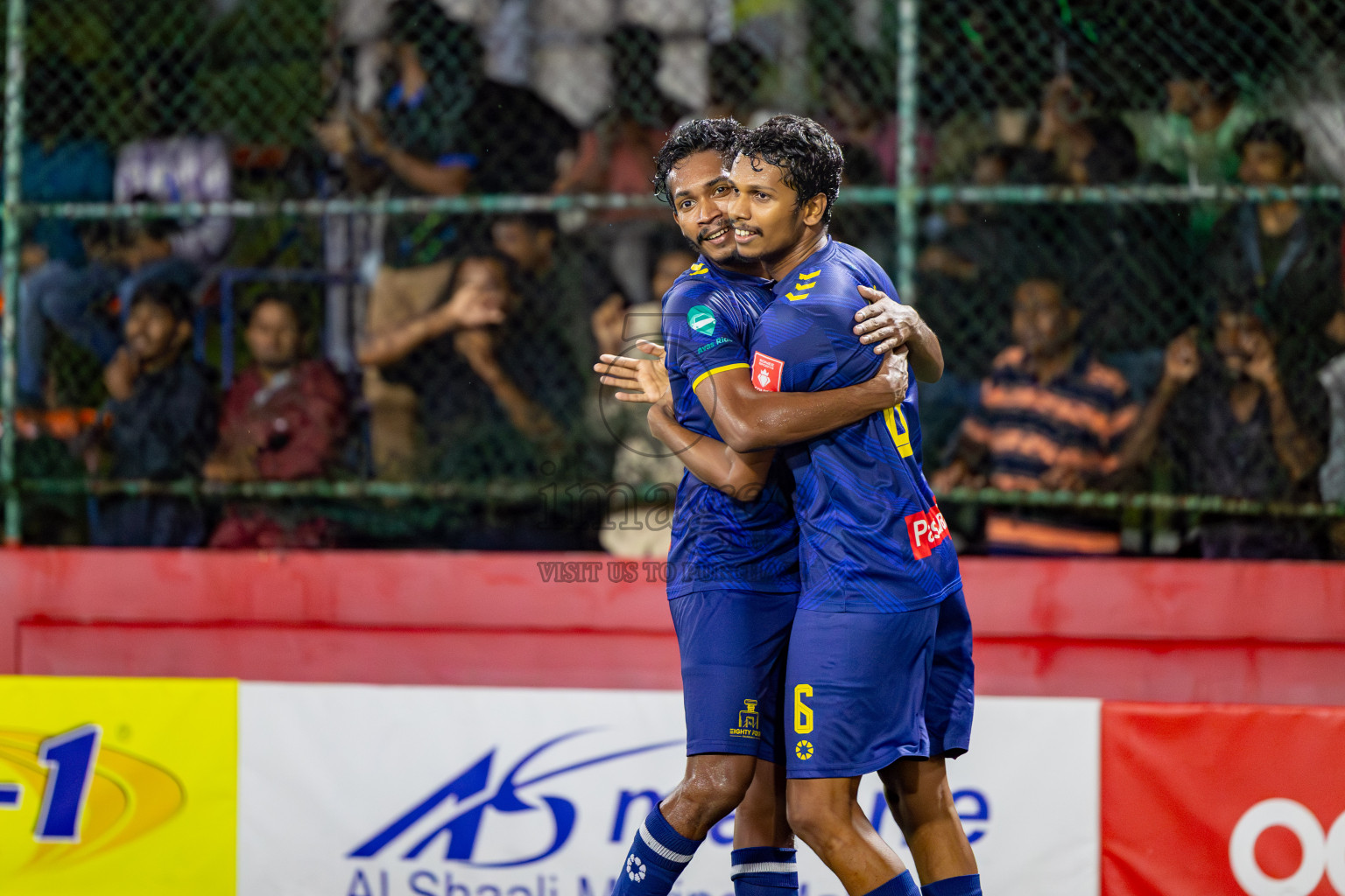 Maafannu VS B. Eydhafushi in Round of 16 on Day 40 of Golden Futsal Challenge 2024 which was held on Tuesday, 27th February 2024, in Hulhumale', Maldives Photos: Hassan Simah / images.mv