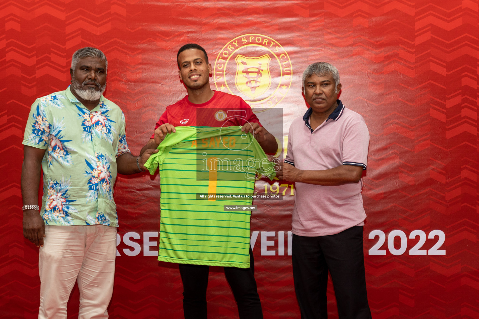 Victory Sports Club Jersey Unveiling 2022 on 14th July 2022, held in Jamaaludheen School Hall, Male', Maldives  Photos: Hassan Simah / Images.mv