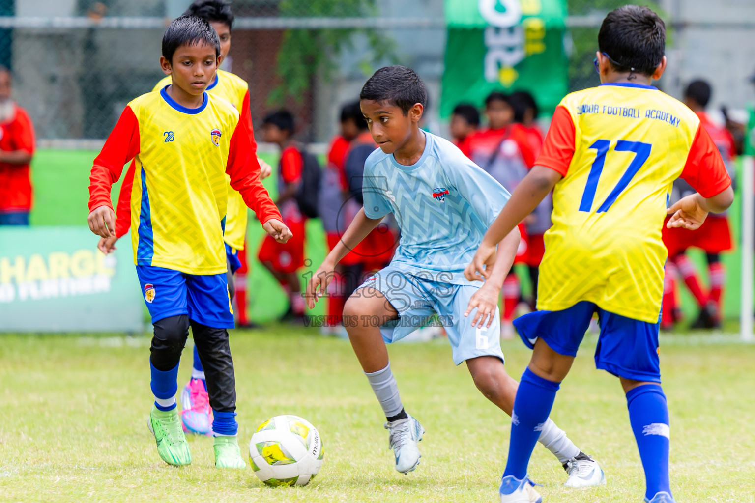 Day 1 of MILO Academy Championship 2025 (U-12) was held at Henveiru Stadium in Male', Maldives on Thursday, 1st May 2025. Photos: Nausham Waheed / images.mv