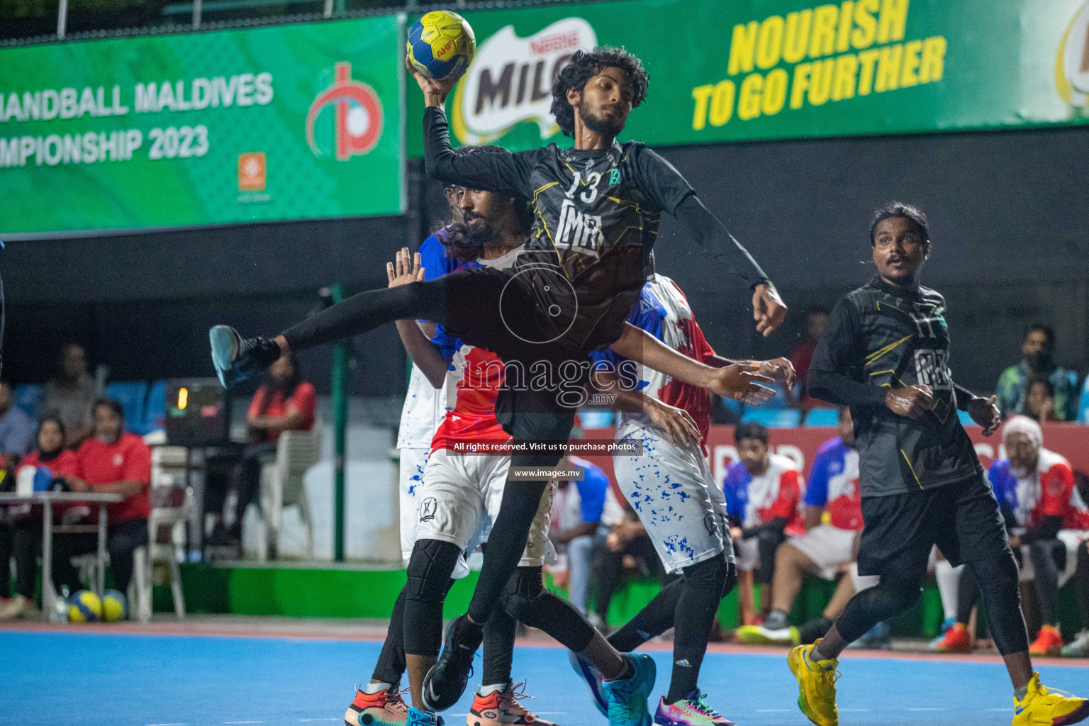 Day 8 of 6th MILO Handball Maldives Championship 2023, held in Handball ground, Male', Maldives on 27th May 2023 Photos: Nausham Waheed/ Images.mv