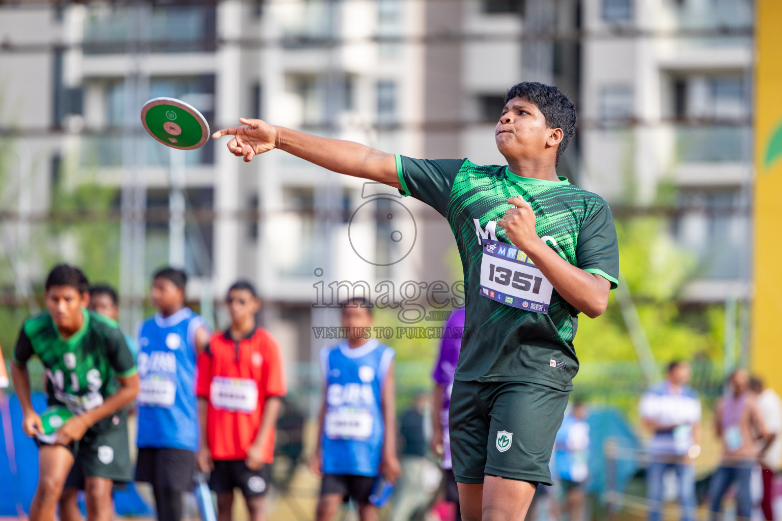 Day 1 of MWSC Interschool Athletics Championships 2024 held in Hulhumale Running Track, Hulhumale, Maldives on Saturday, 9th November 2024. 
Photos by: Ismail Thoriq, Hassan Simah / Images.mv