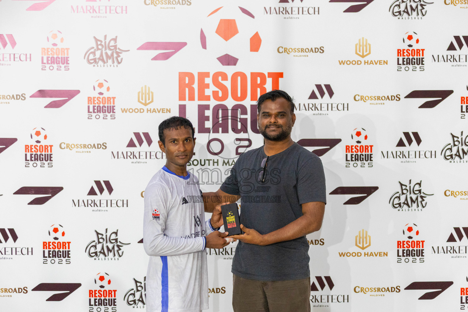 Waldorf Astoria vs Ozen Maadhoo in Resort League 2025 (South Male Zone) day 5 was held on Thursday, 2nd October 2025 in Crossroads's Maldives, Photos: Areef Adam / images.mv