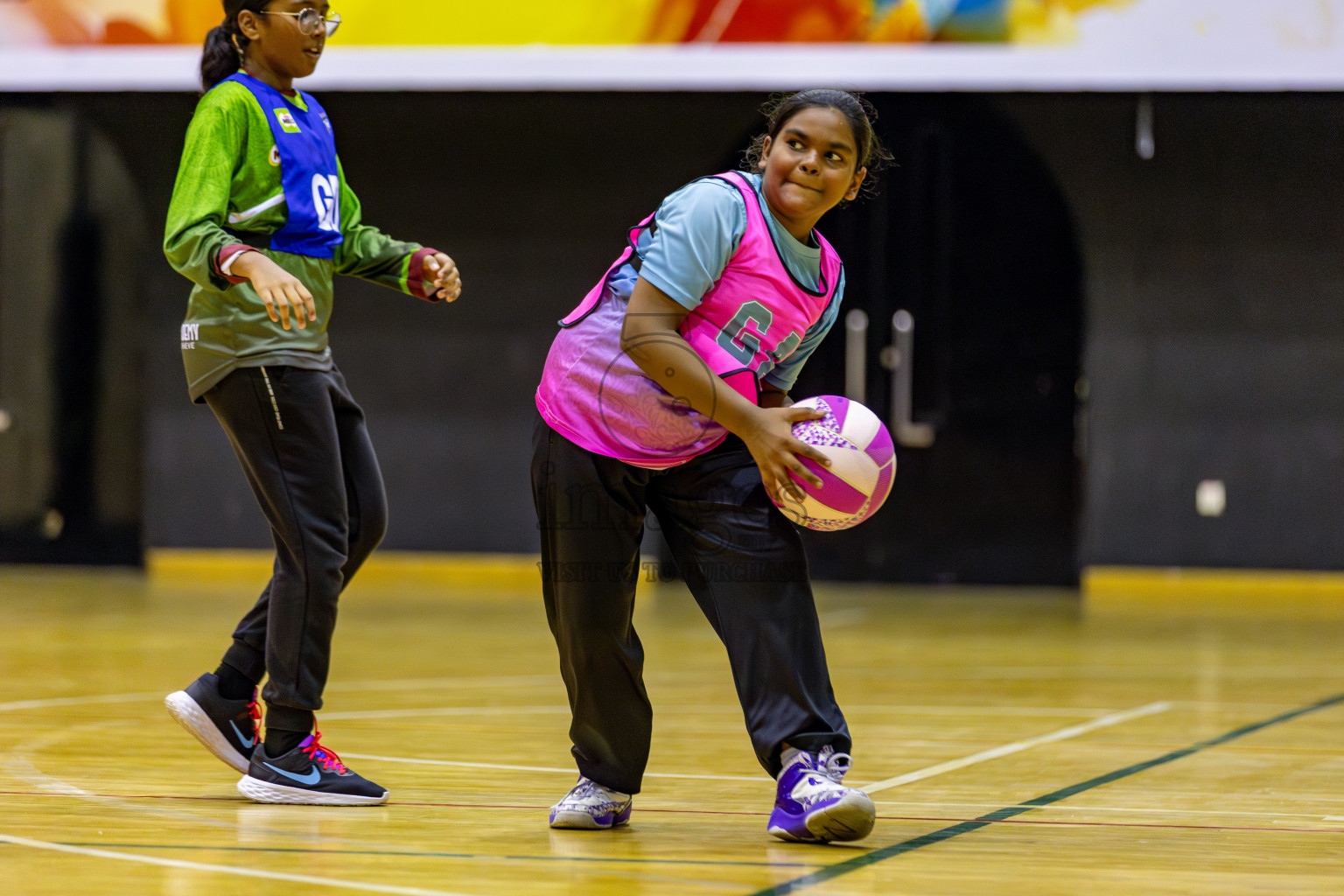 Netgen B vs Fiontti Sports Club in Day 3 of 3rd Netball Junior Championship, held at Social Center on Tuesday, 21st January 2025 . 
Photos: Hassan Simah / images.mv