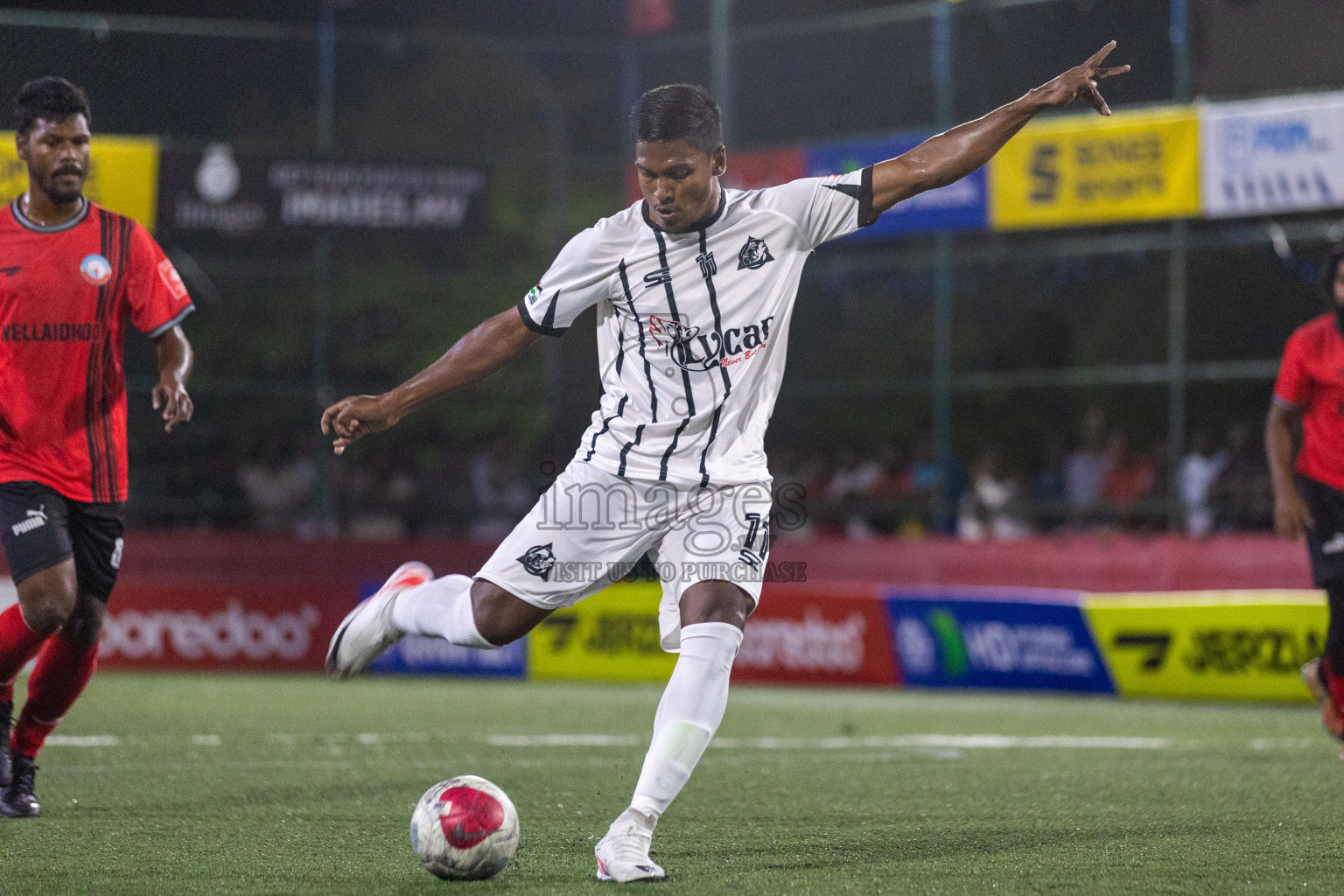 HDh Nellaidhoo VS HDh Nolhivaranfaru in Day 14 of Golden Futsal Challenge 2024 was held on Sunday, 28th January 2024, in Hulhumale', Maldives Photos: Nausham Waheed / images.mv