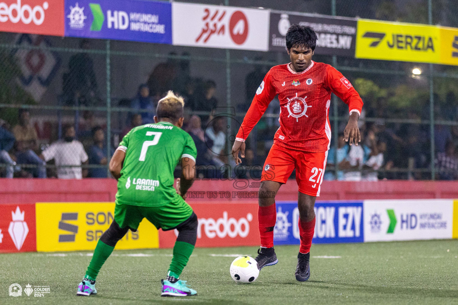 HA Maarandhoo vs HA Filladhoo in Day 1 of Golden Futsal Challenge 2024 was held on Monday, 15th January 2024, in Hulhumale', Maldives Photos: Ismail Thoriq / images.mv