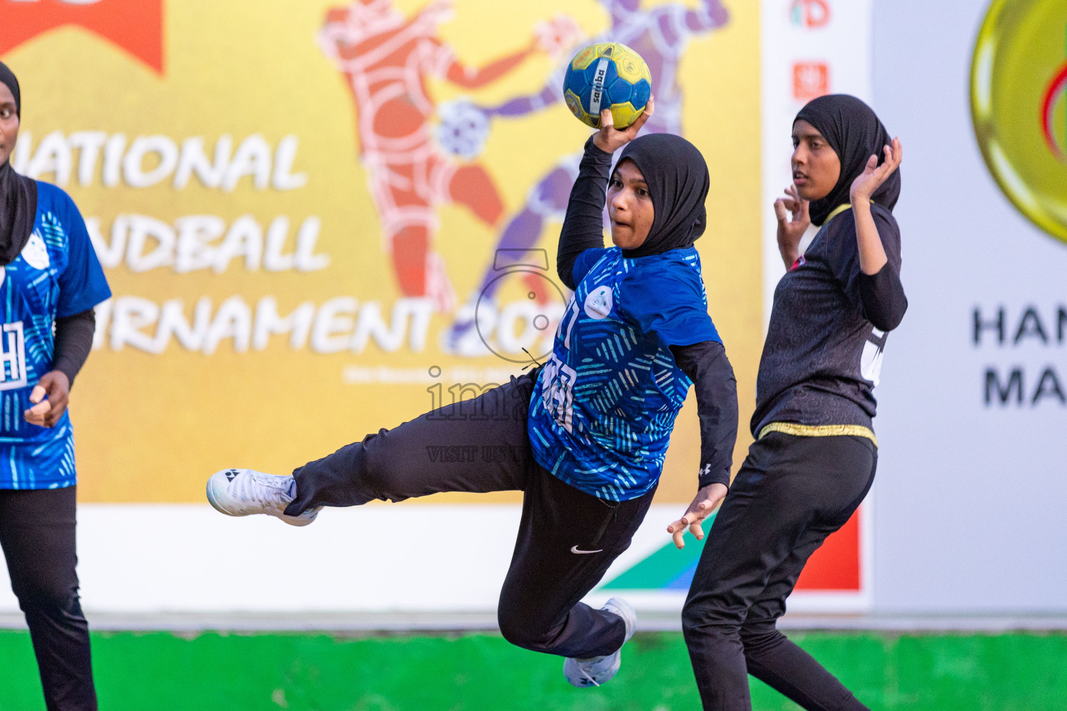 Day 7 of 10th National Handball Tournament 2023, held in Handball ground, Male', Maldives on Sunday, 4th December 2023 Photos: Nausham Waheed/ Images.mv