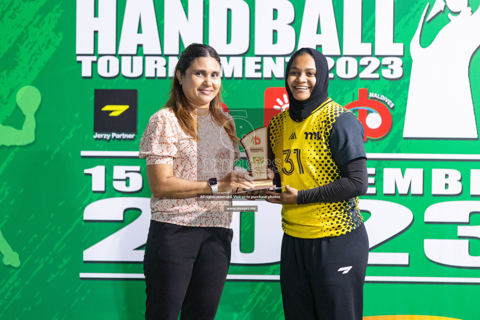 2nd Division Final of 7th Inter-Office/Company Handball Tournament 2023, held in Handball ground, Male', Maldives on Monday, 25th October 2023 Photos: Nausham Waheed/ Images.mv